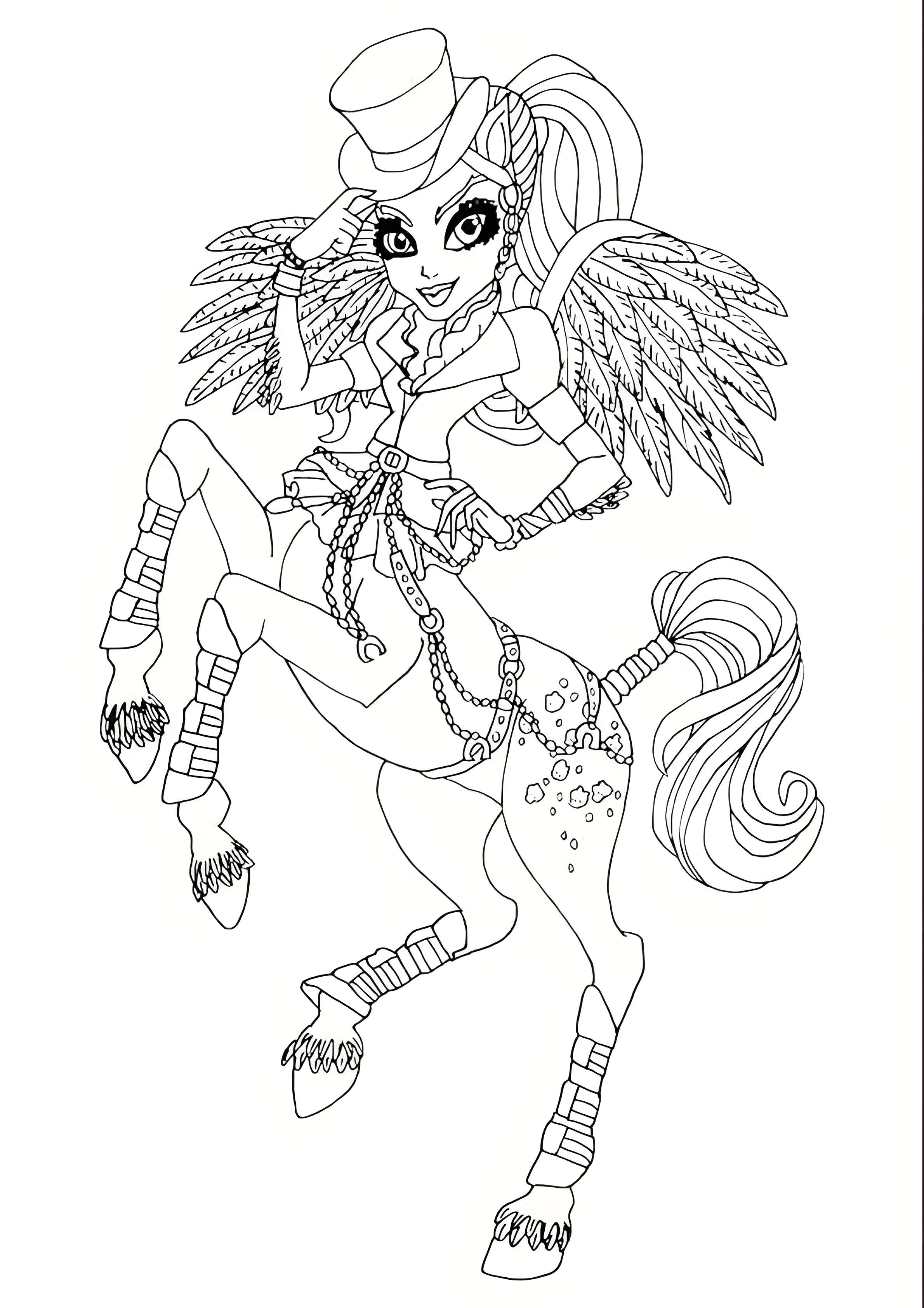 Раскраска Monster High 1