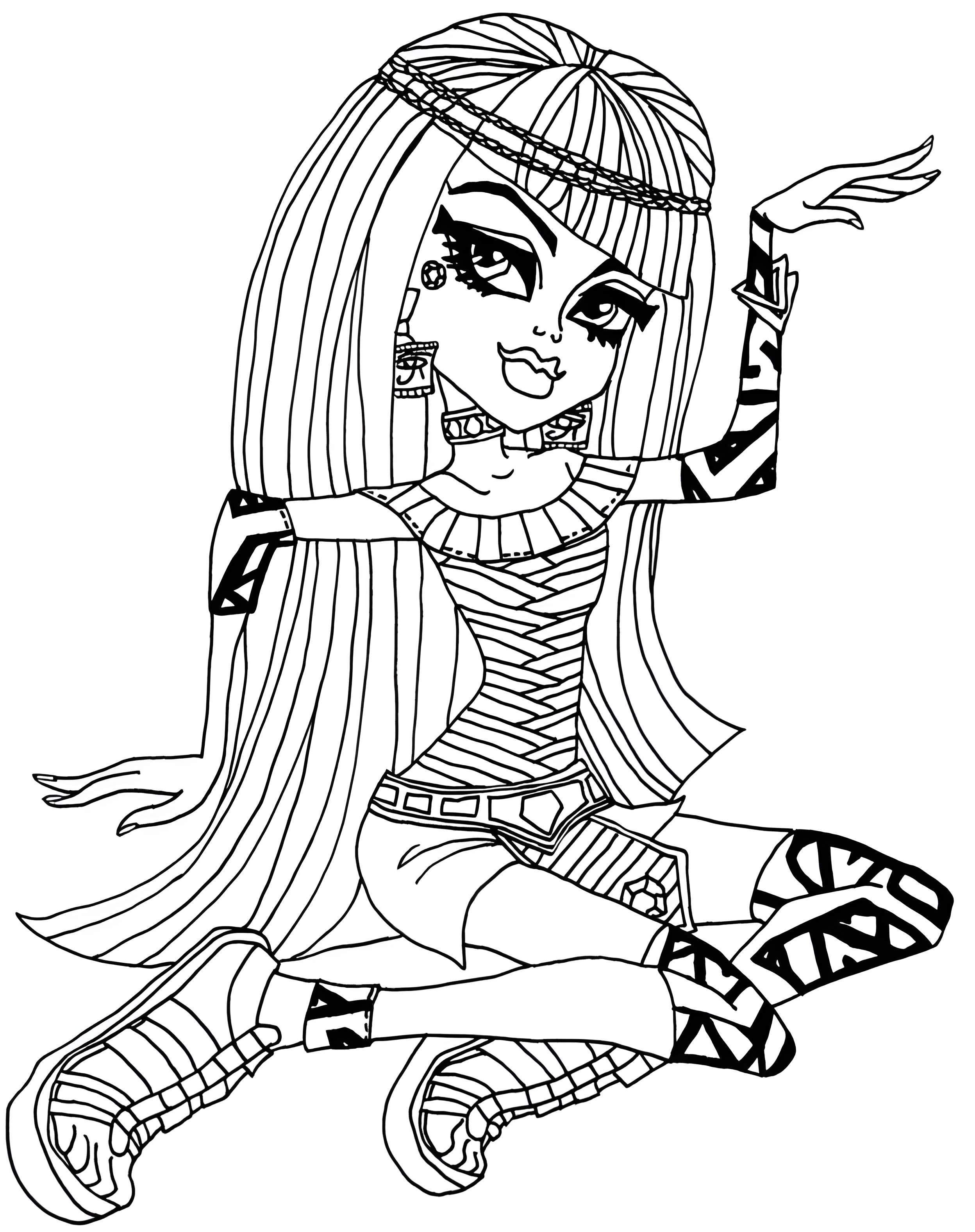 Раскраска Monster High 13