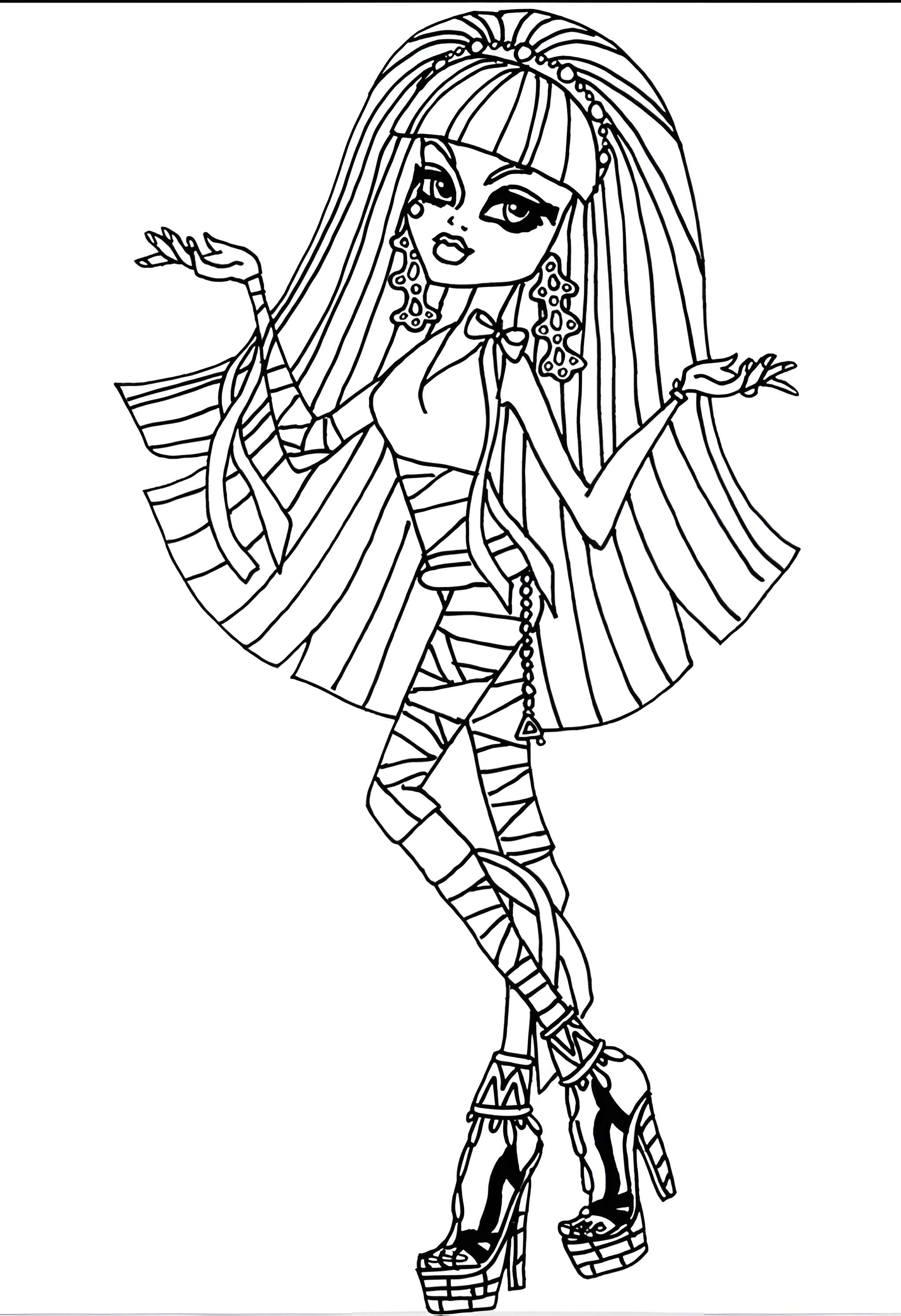 Раскраска Monster High 15