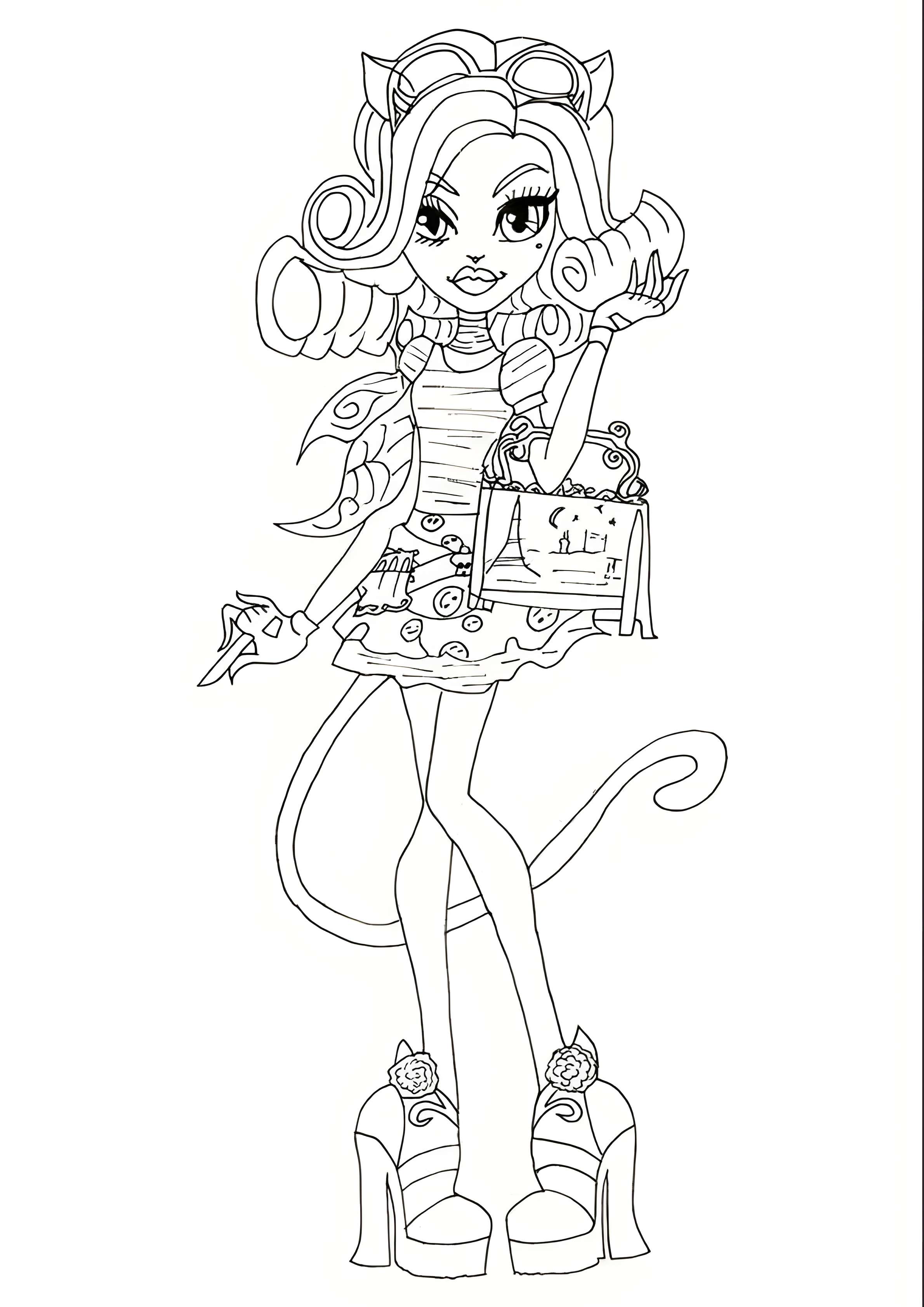 Раскраска Monster High 2