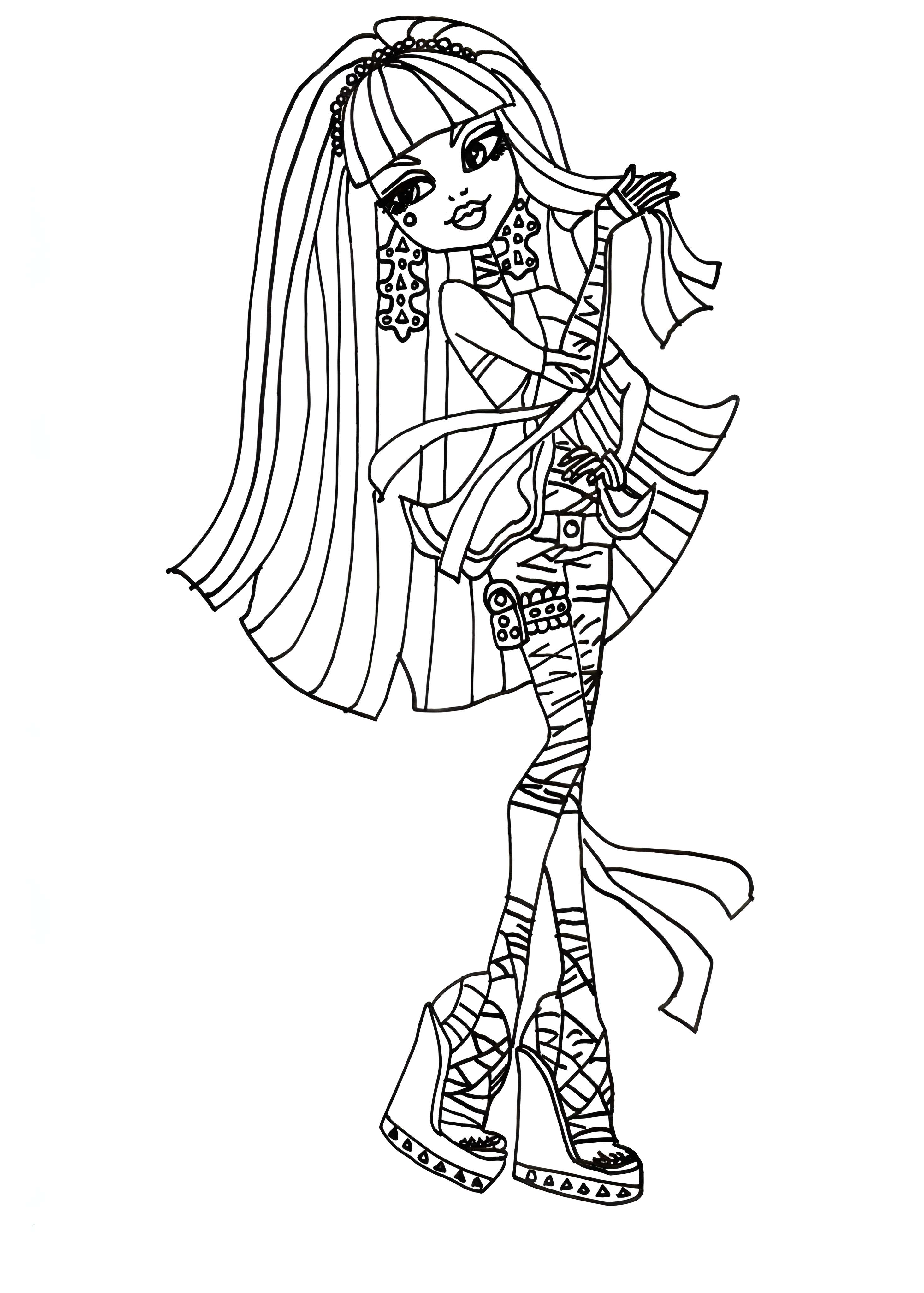 Раскраска Monster High 28