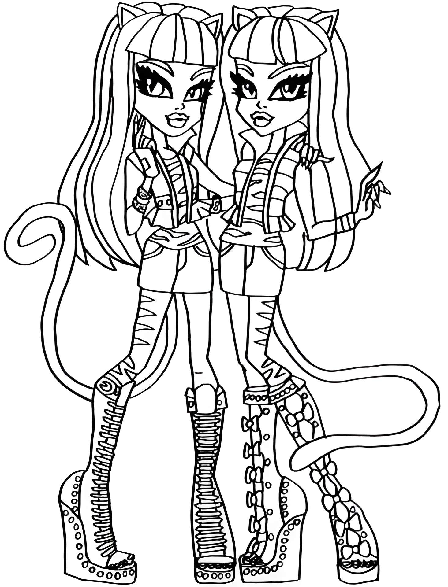 Раскраска Monster High 48