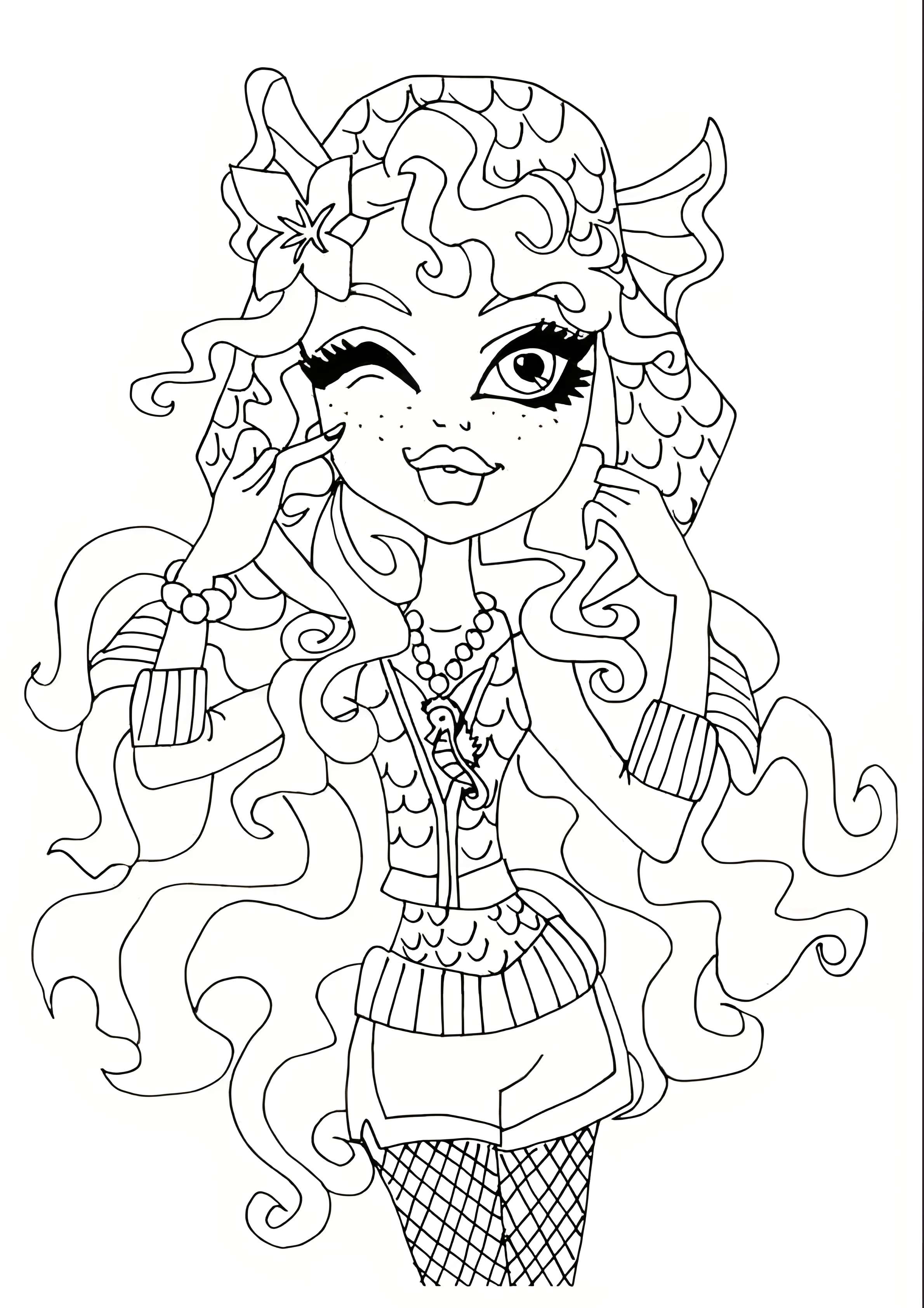 Раскраска Monster High 53