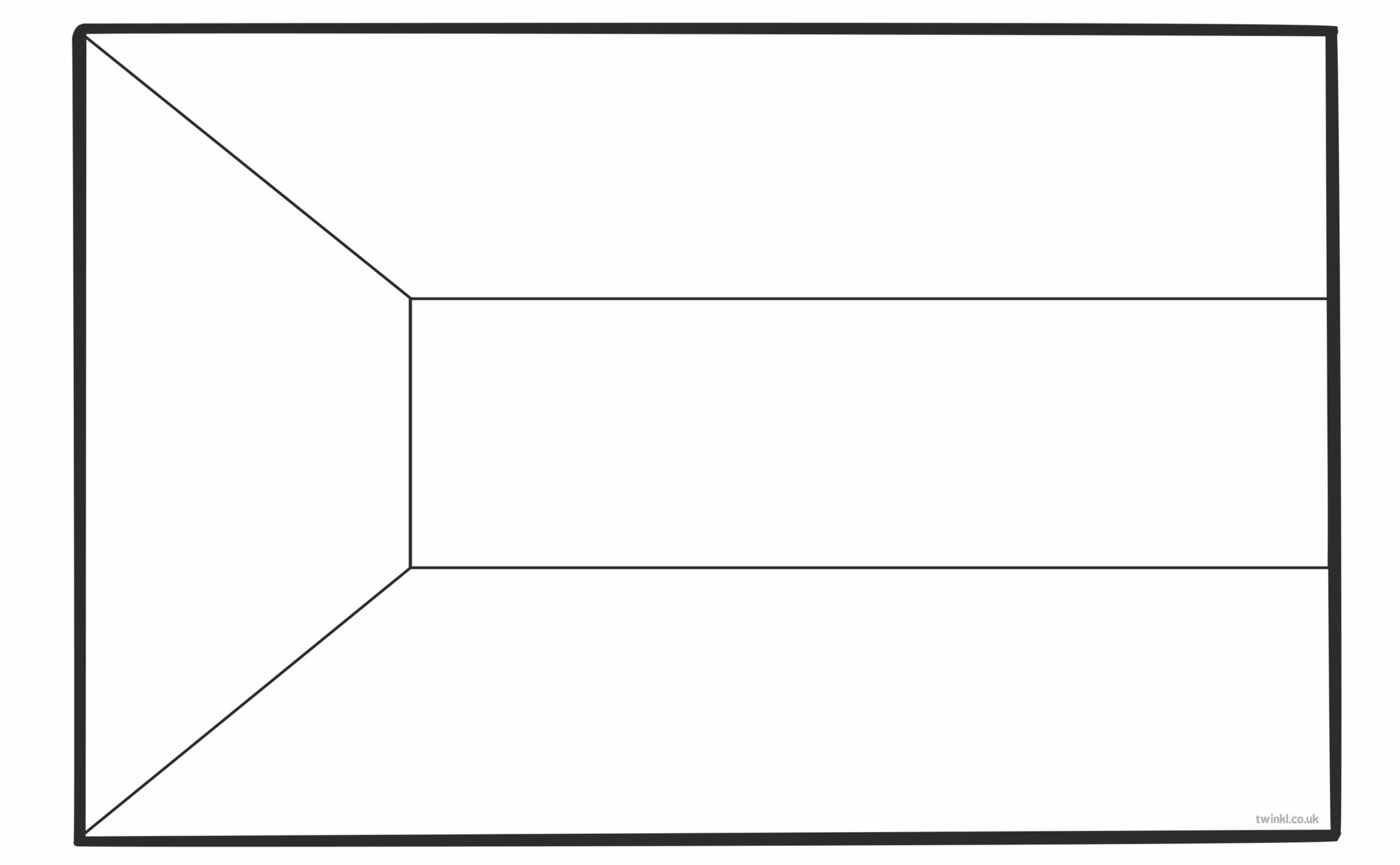 Раскраска Флаг Кувейта