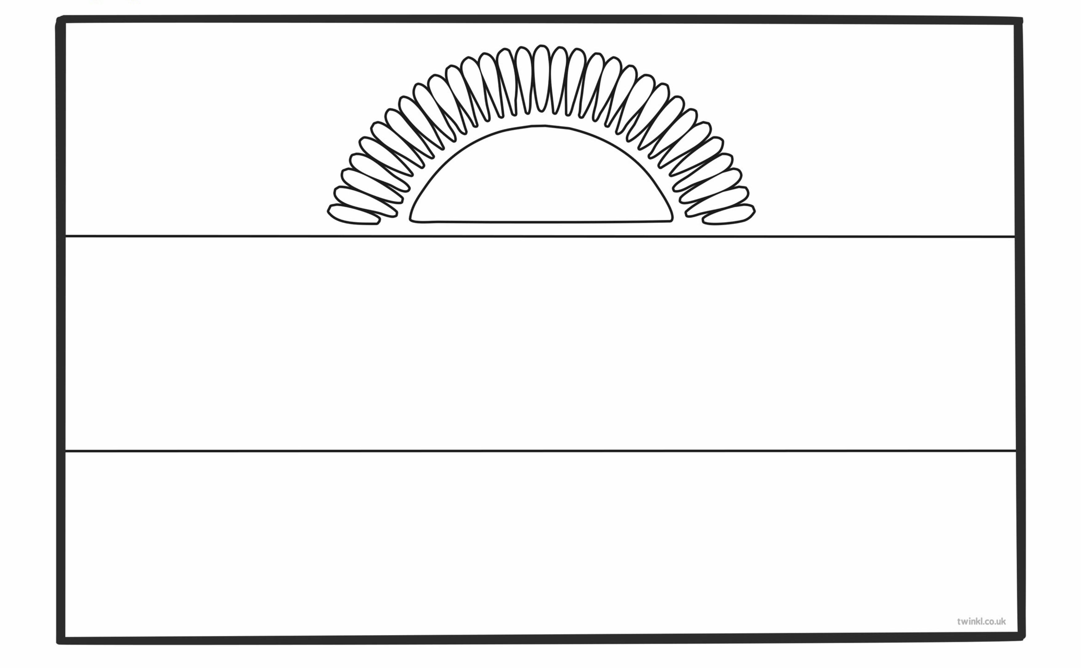 Раскраска Флаг Малави