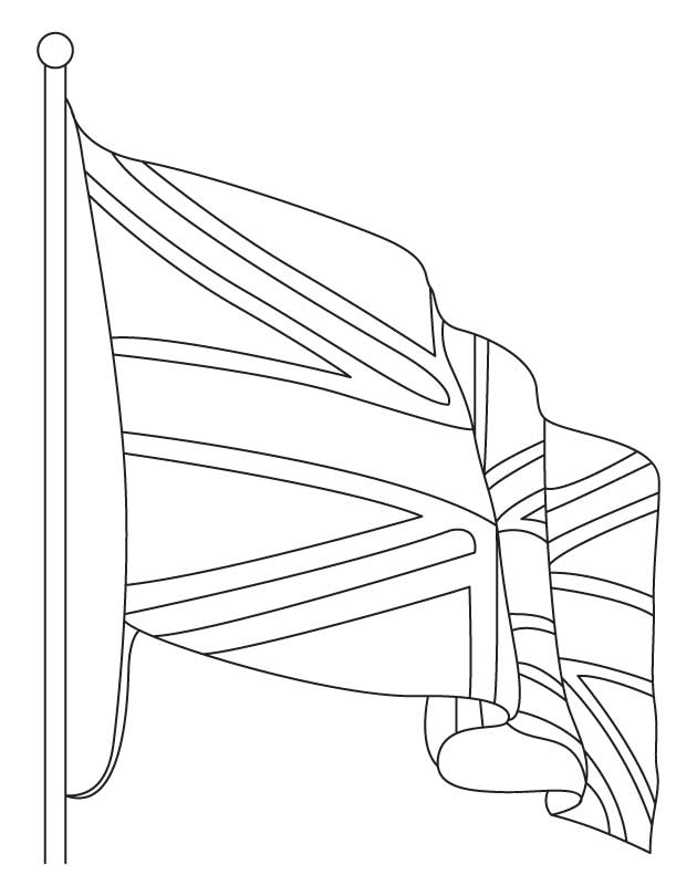 Раскраска Флаг Великобритании 11