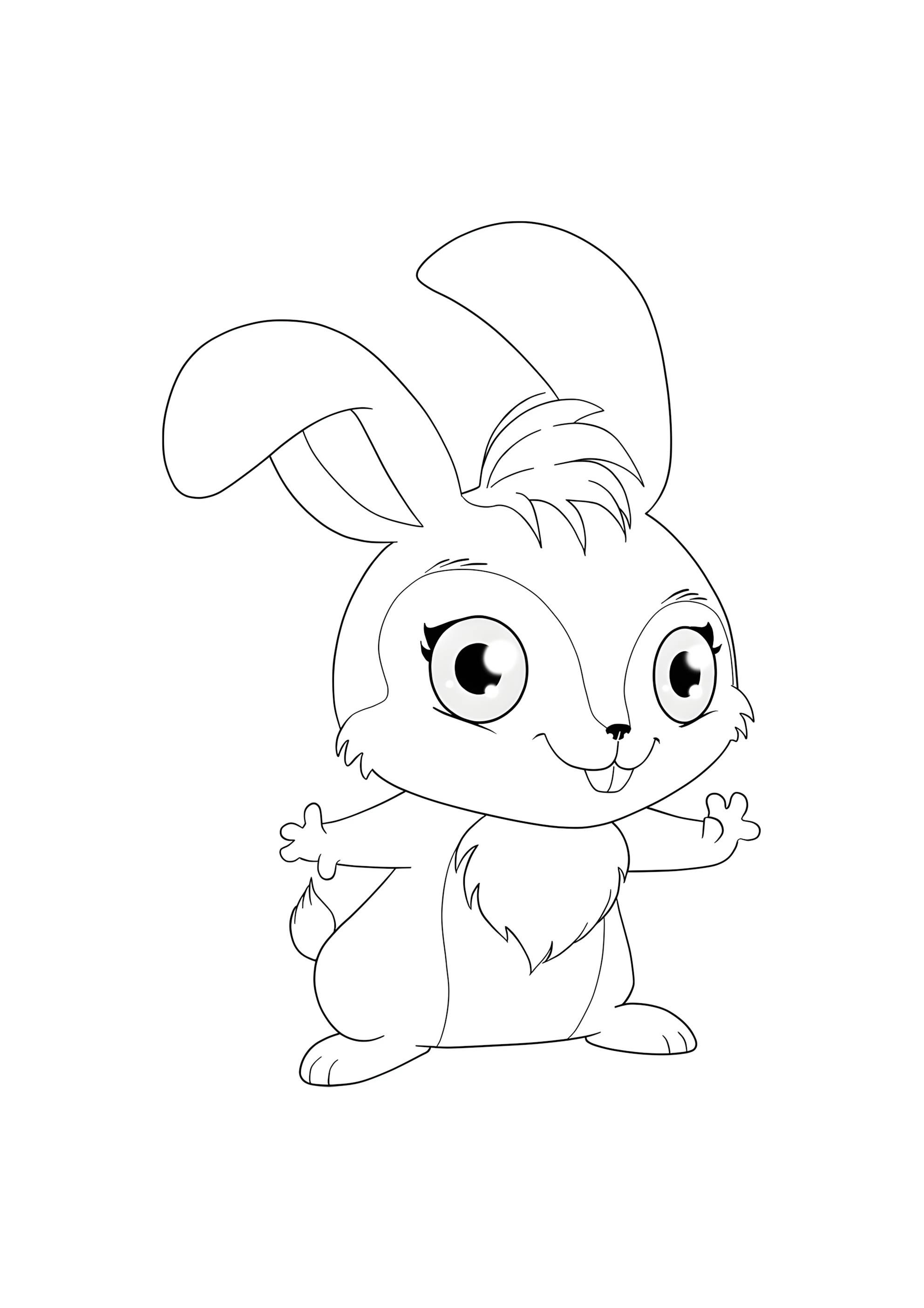 Раскраска Винкс Кико — кролик Блум