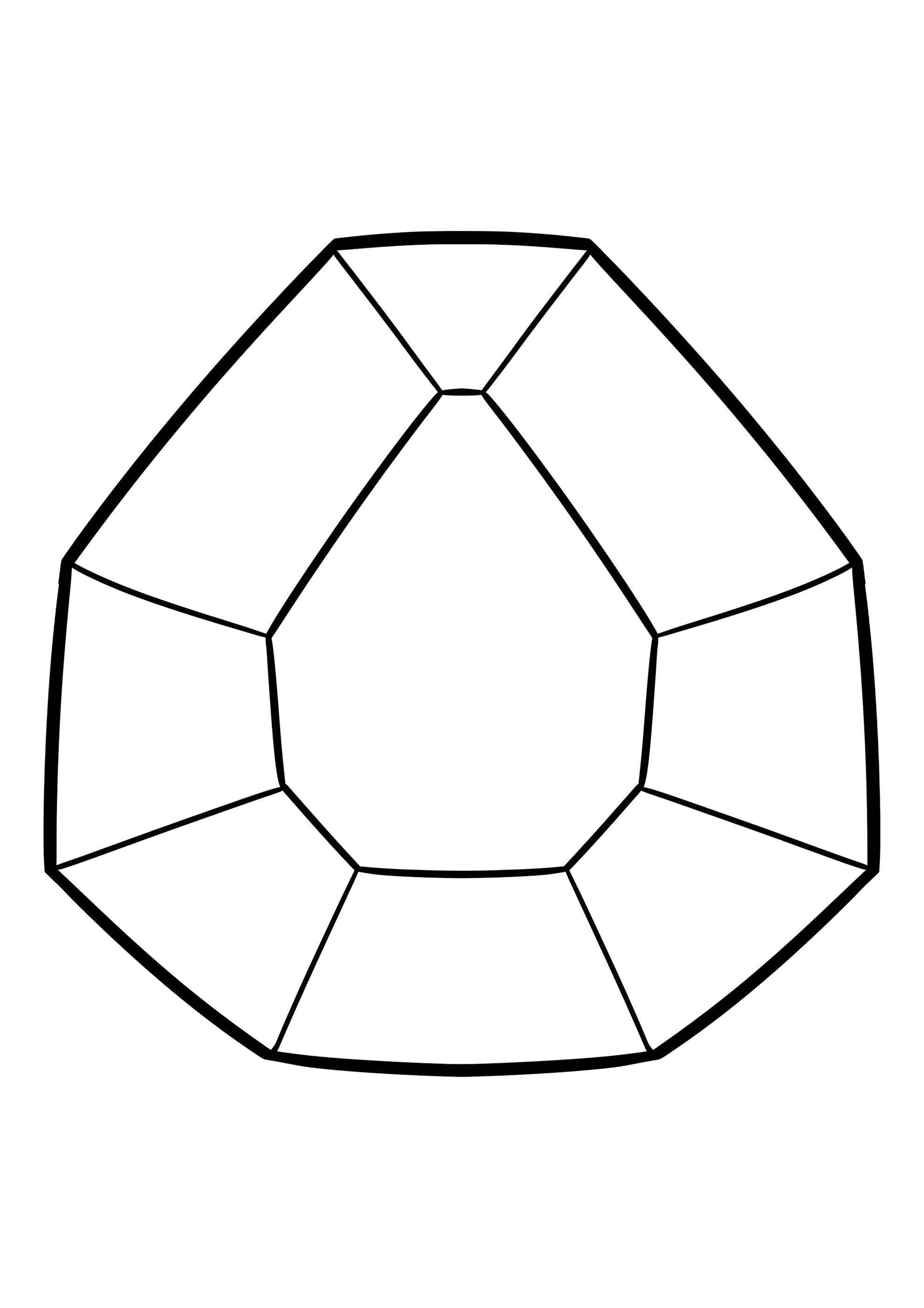 Раскраска Алмаз