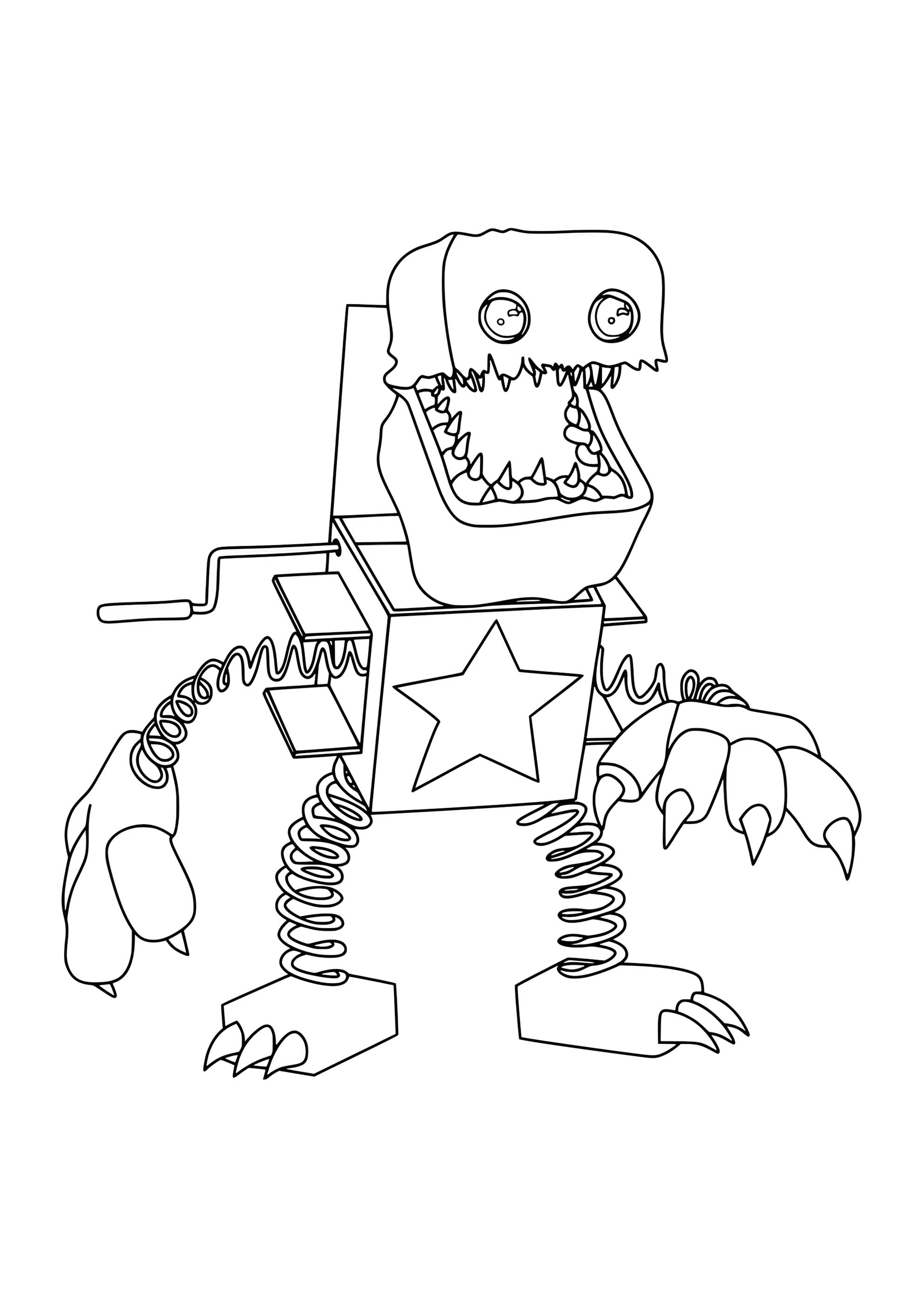 Раскраска Бокси Бу из Поппи Плейтайм