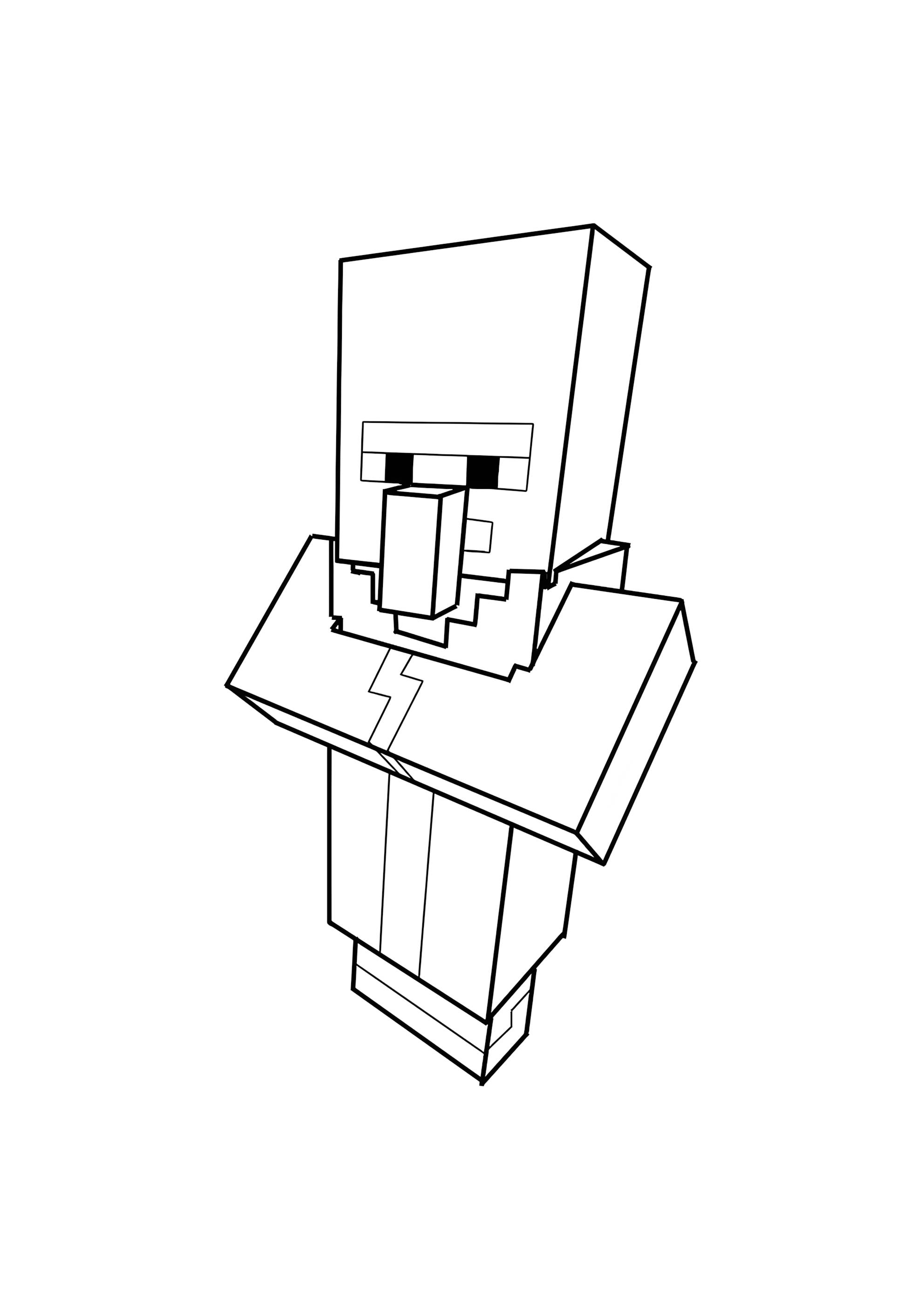 Раскраска Деревенский житель