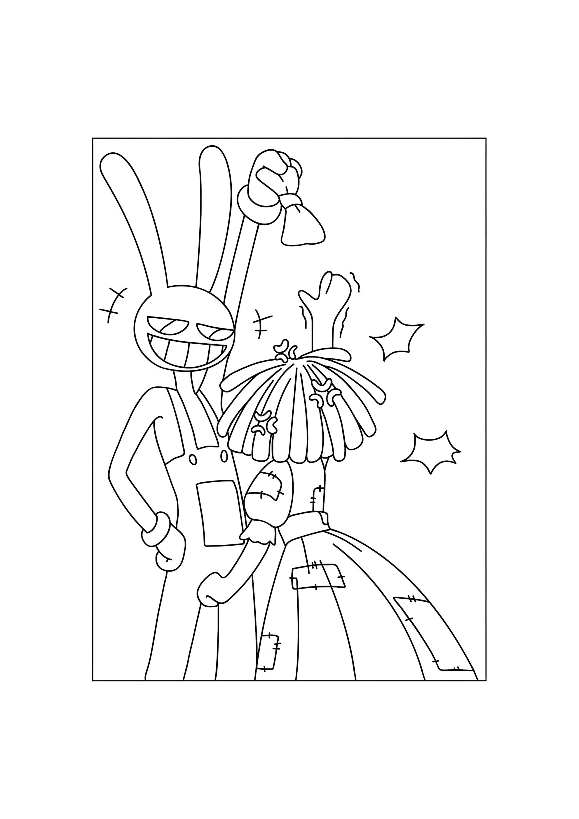 Раскраска Джекс дразнит Рагату