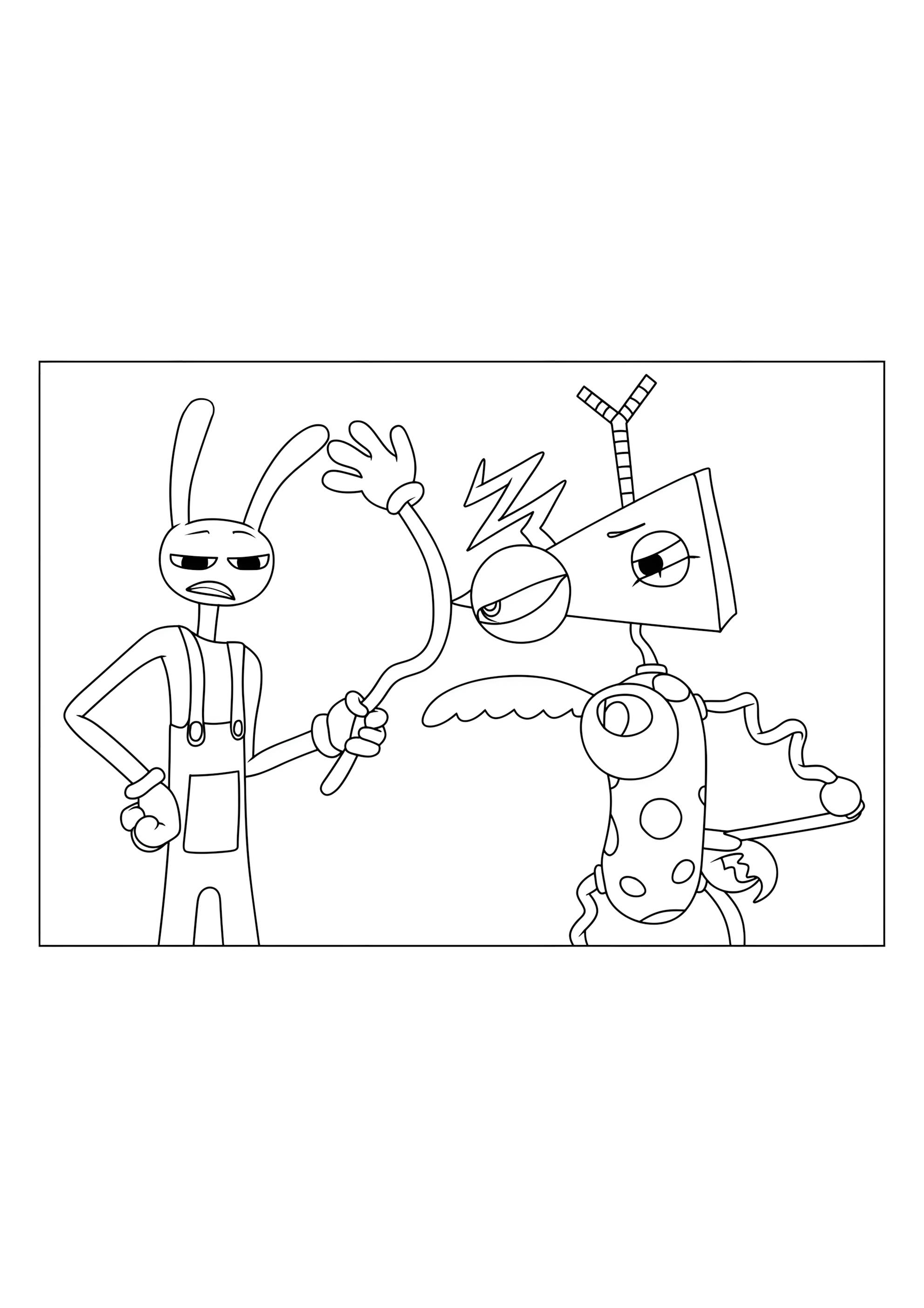 Раскраска Джекс и Зубл