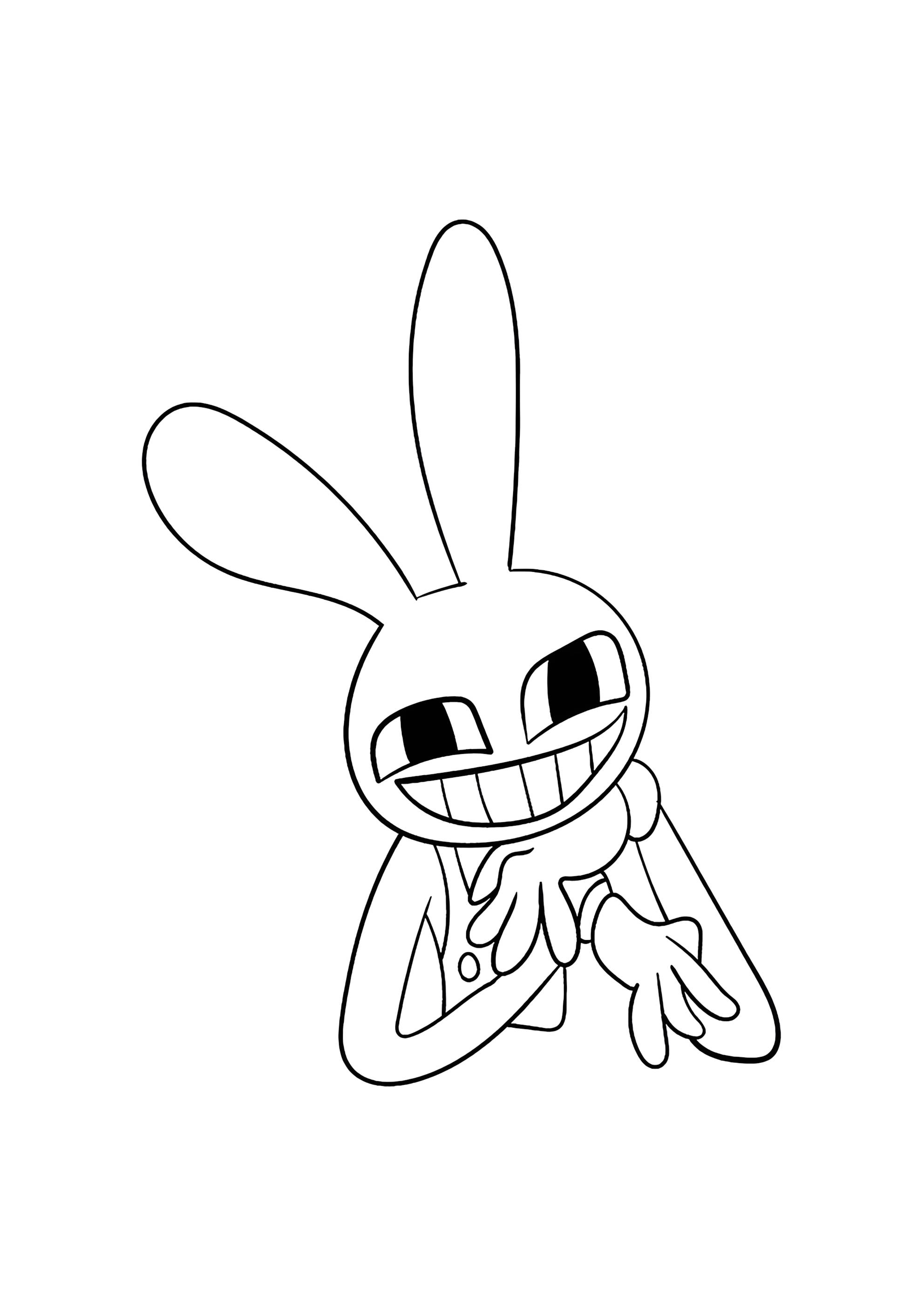 Раскраска Джекс из цифрового цирка