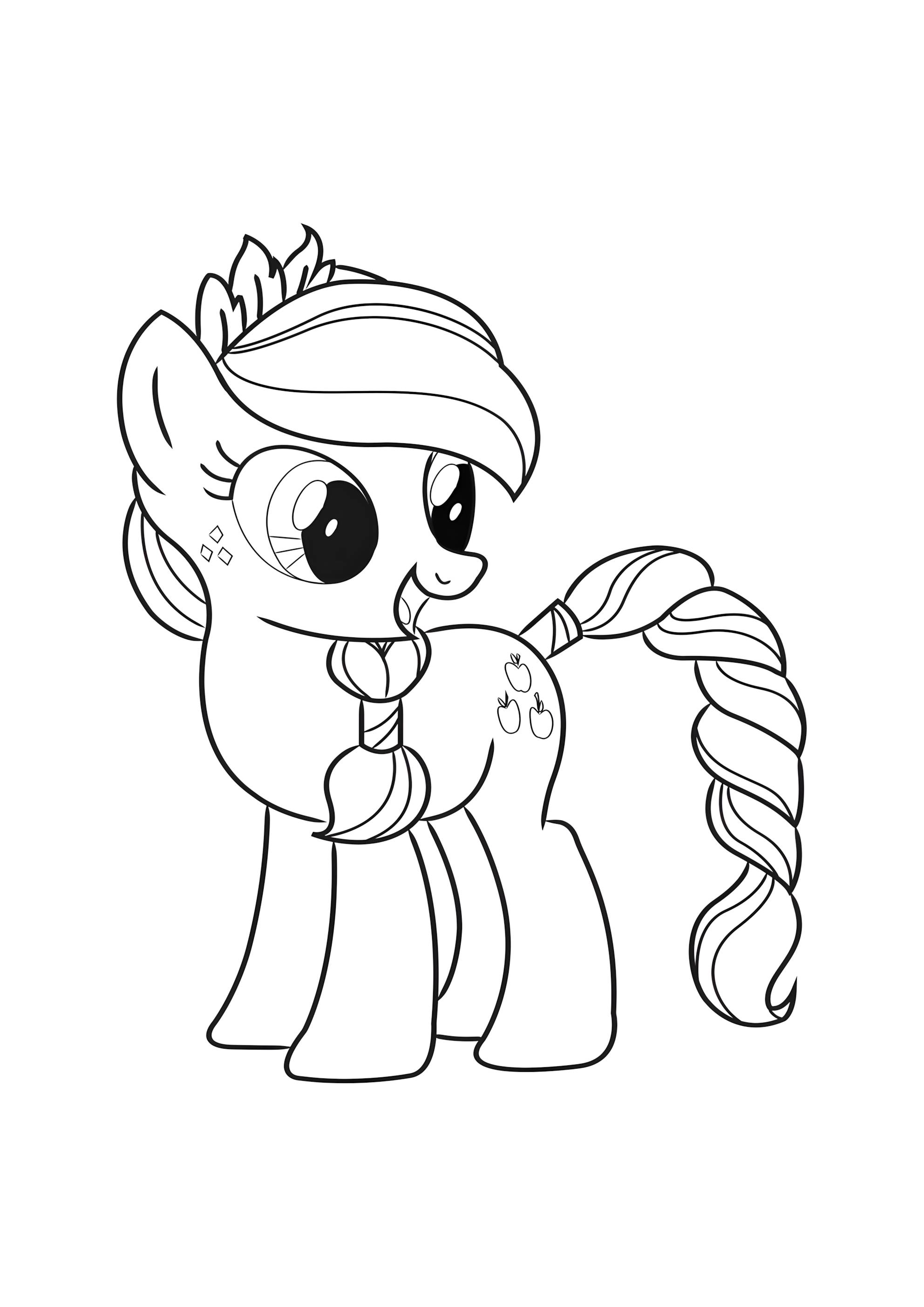 Раскраска Эпплджек пони