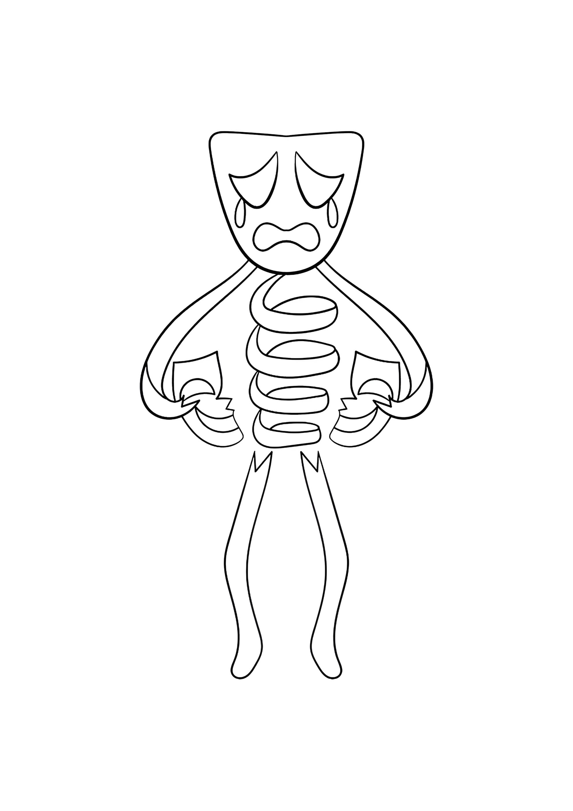 Раскраска Гэнгл сломала маску комедии