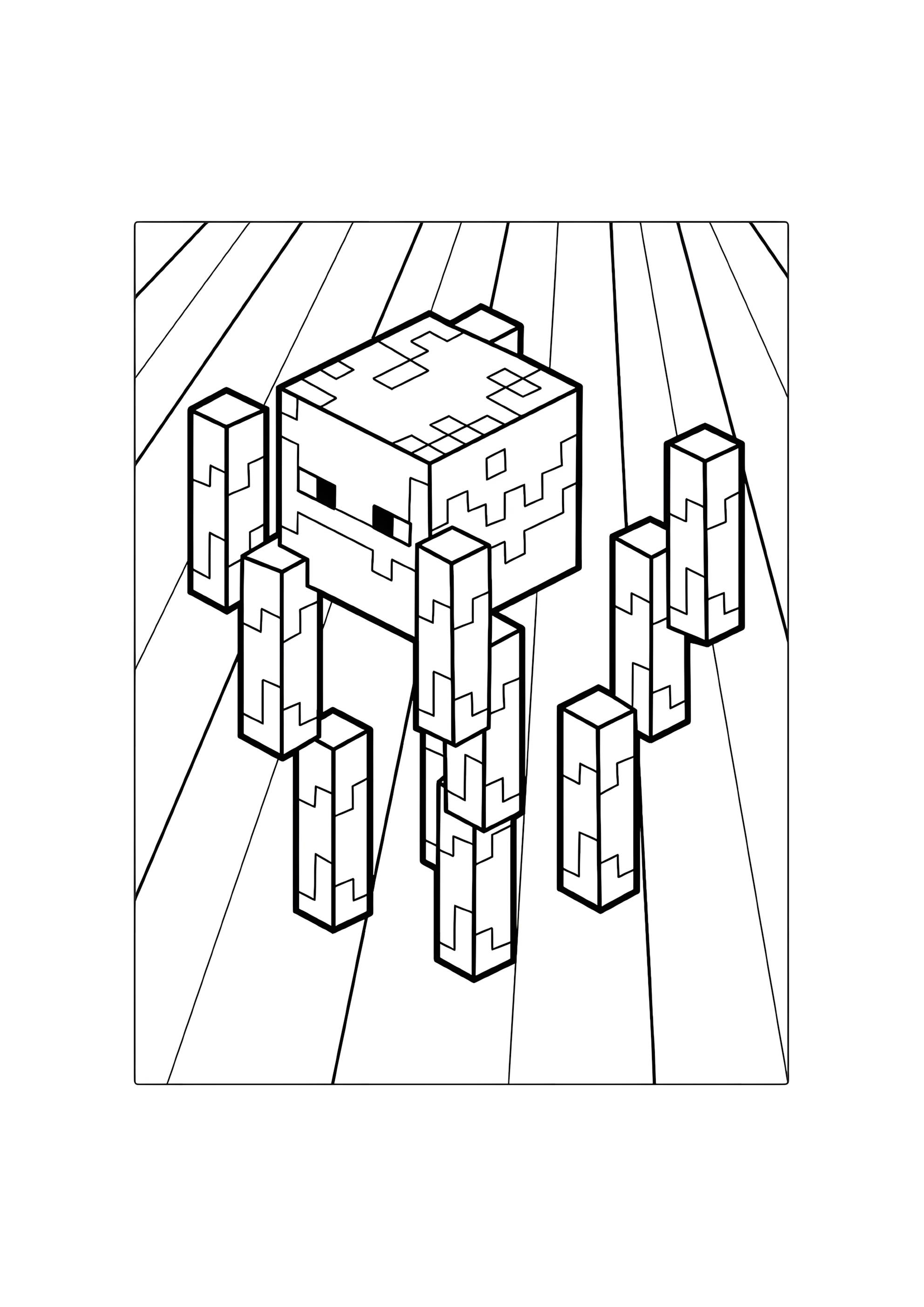 Раскраска Ифрит из Майнкрафт