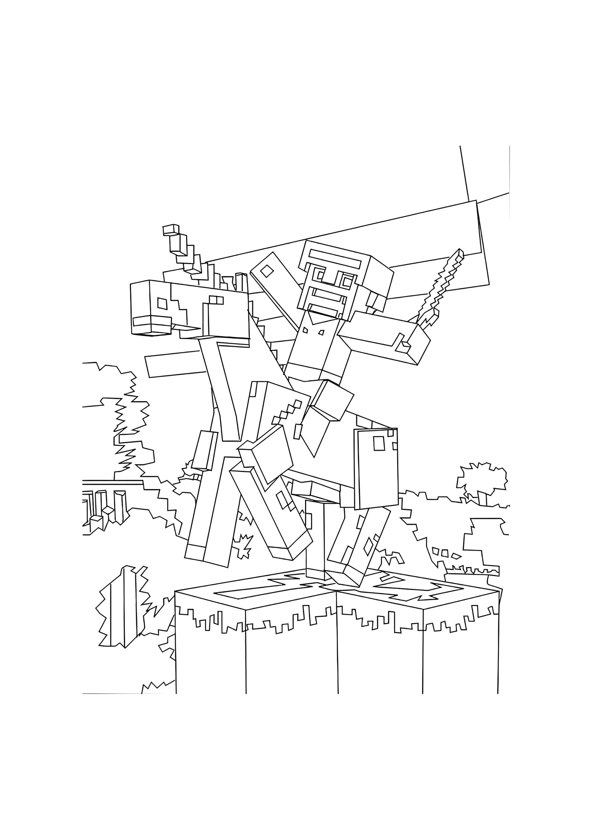 Раскраска Игрок на единороге