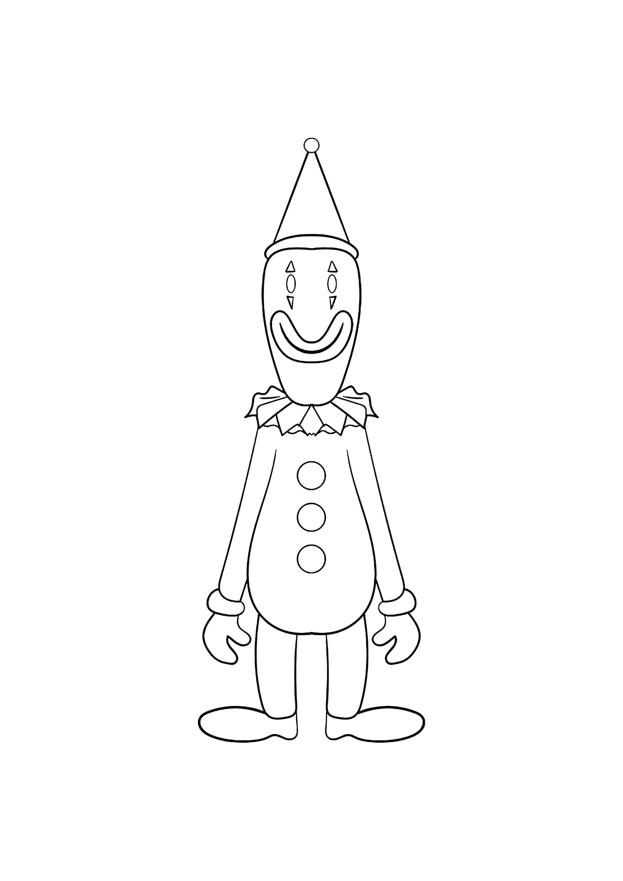 Раскраска Кауфмо в полный рост