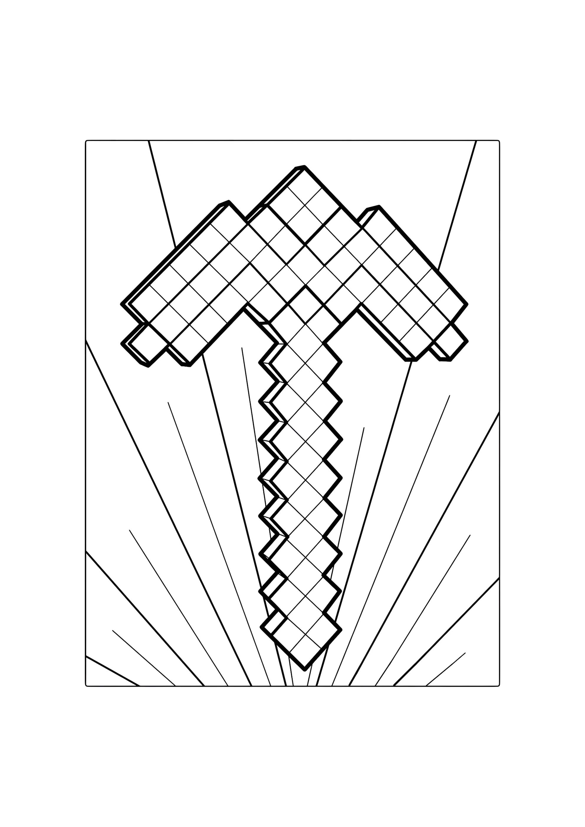 Раскраска Кирка Майнкрафт