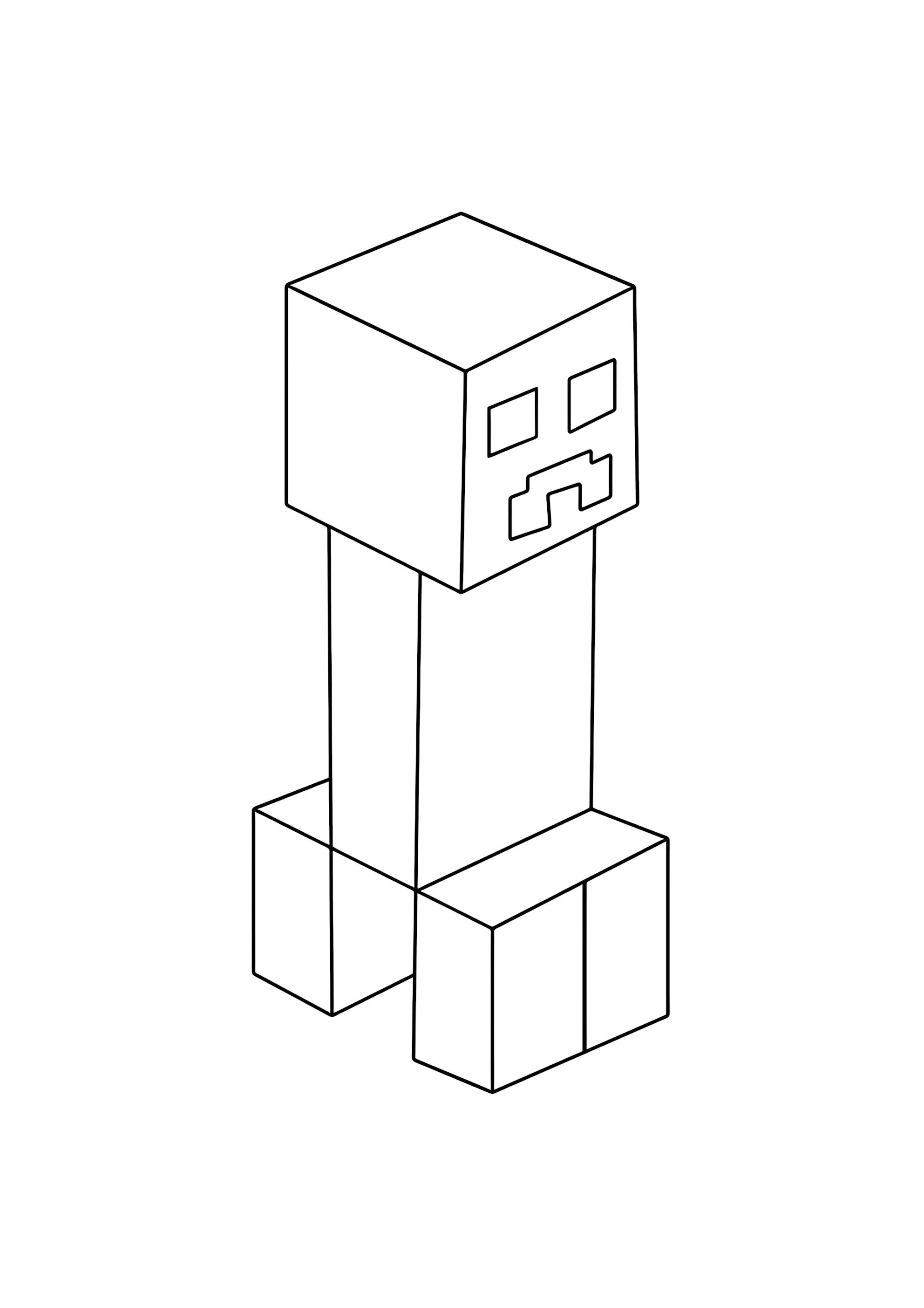 Раскраска Крипер