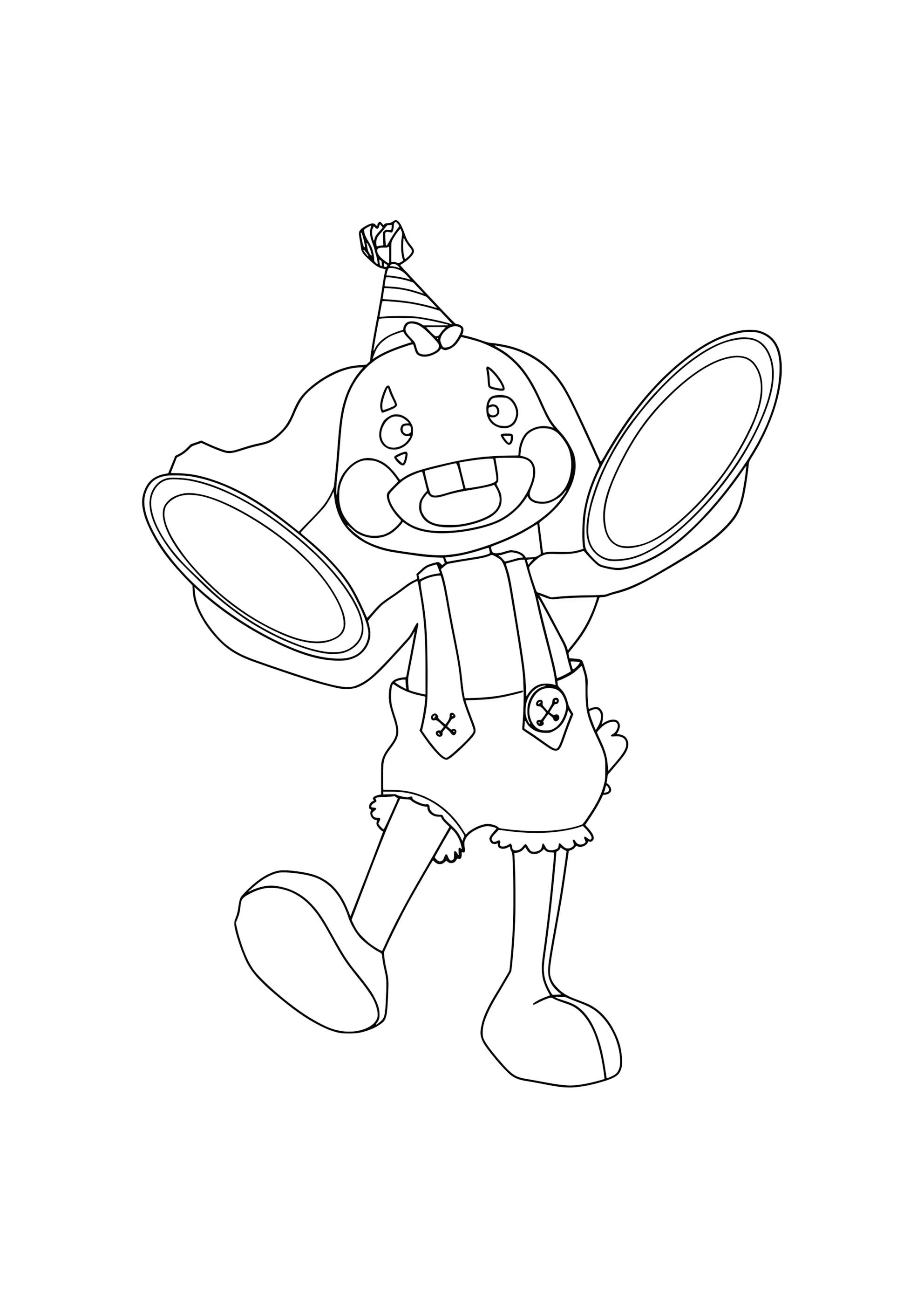 Раскраска Крольчонок Банзо