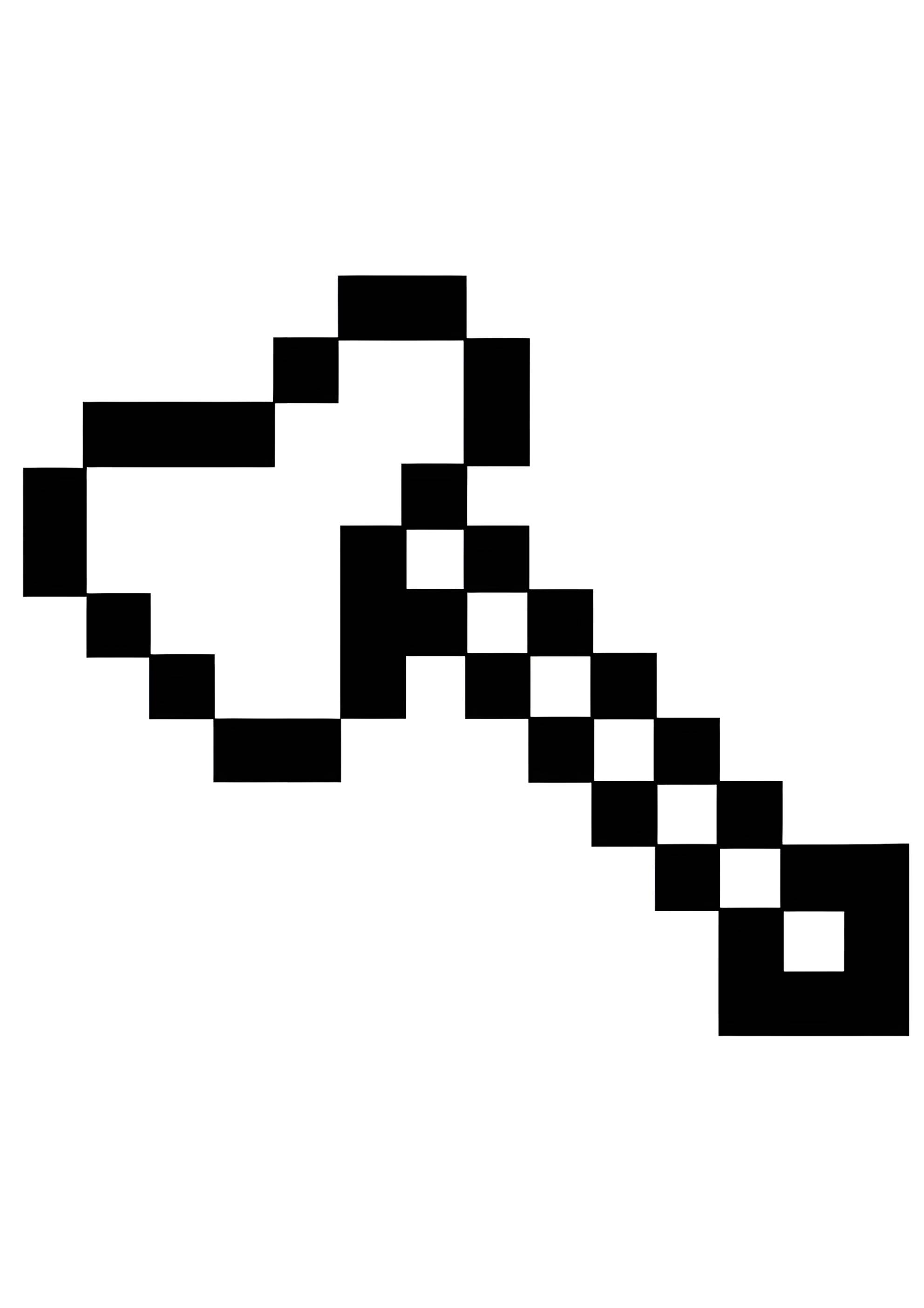 Раскраска Майнкрафт топор