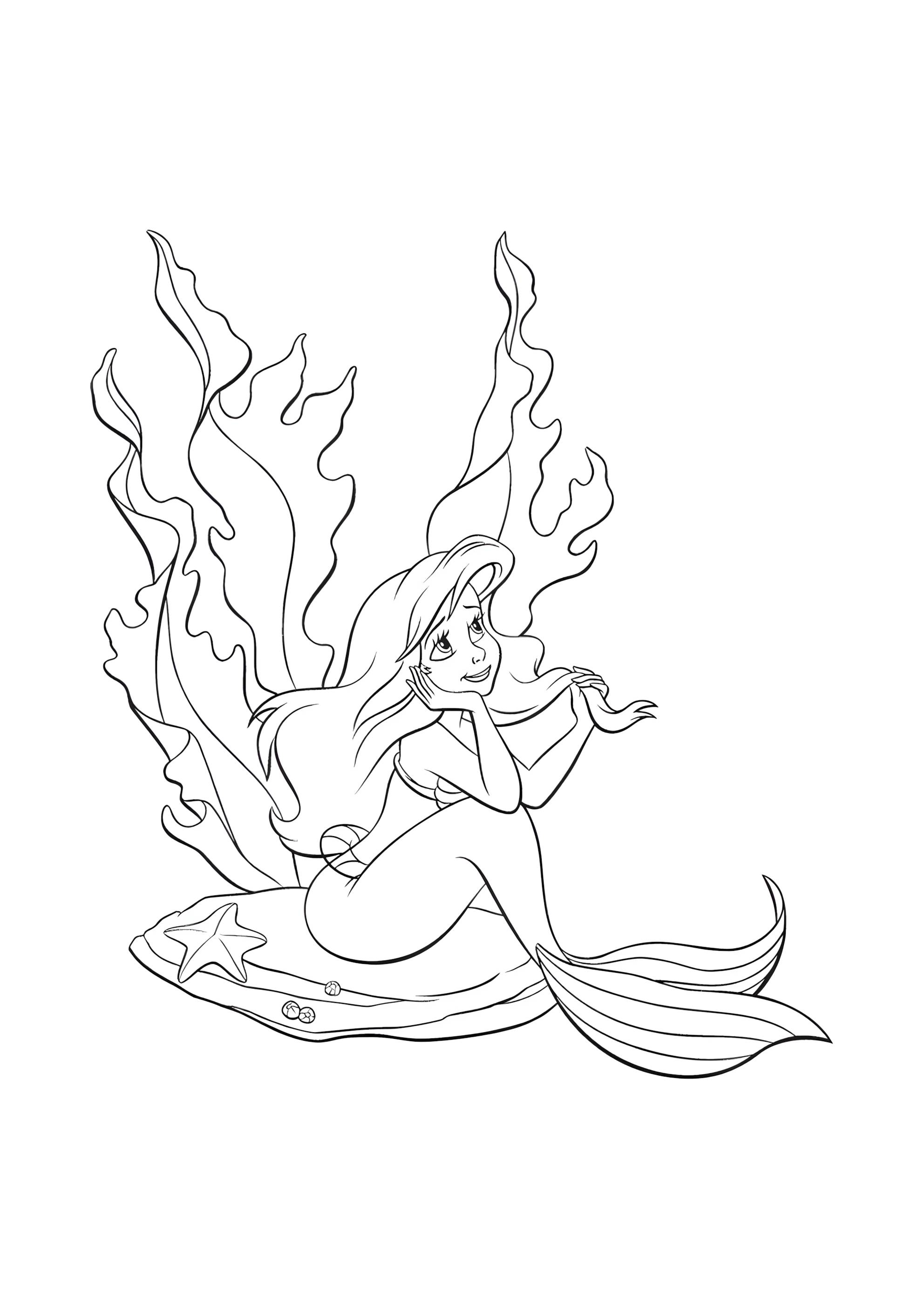 Раскраска Мечты Русалочки