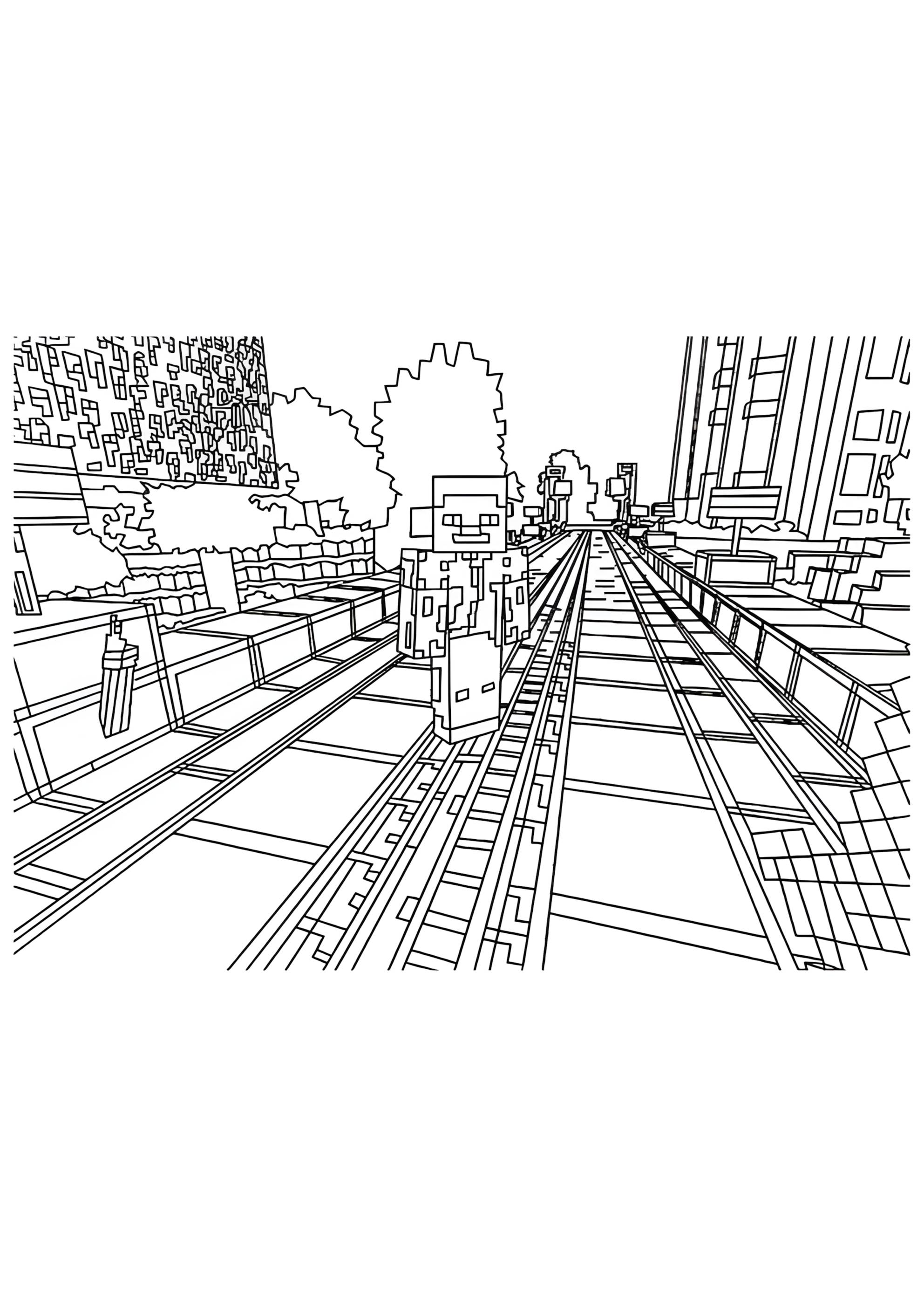 Раскраска Мегаполис