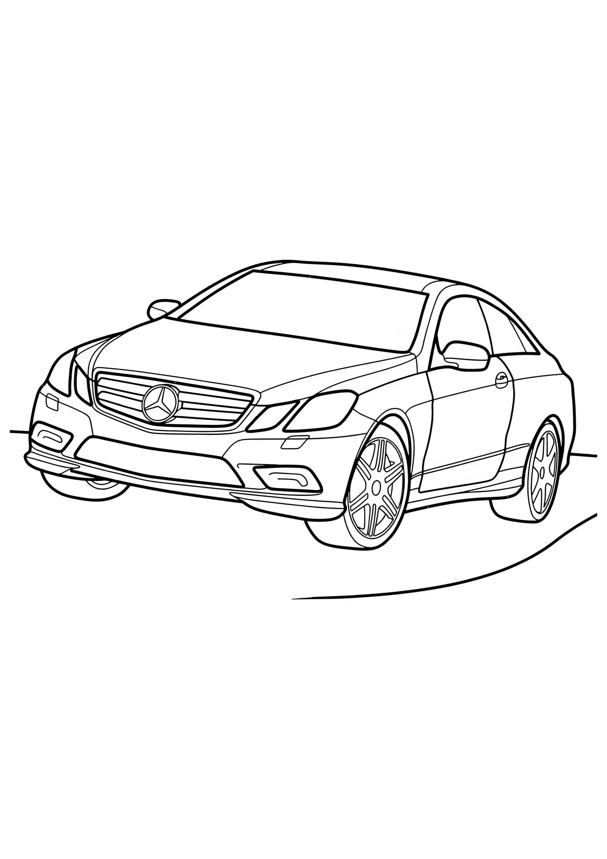 Раскраска Mercedes E-class