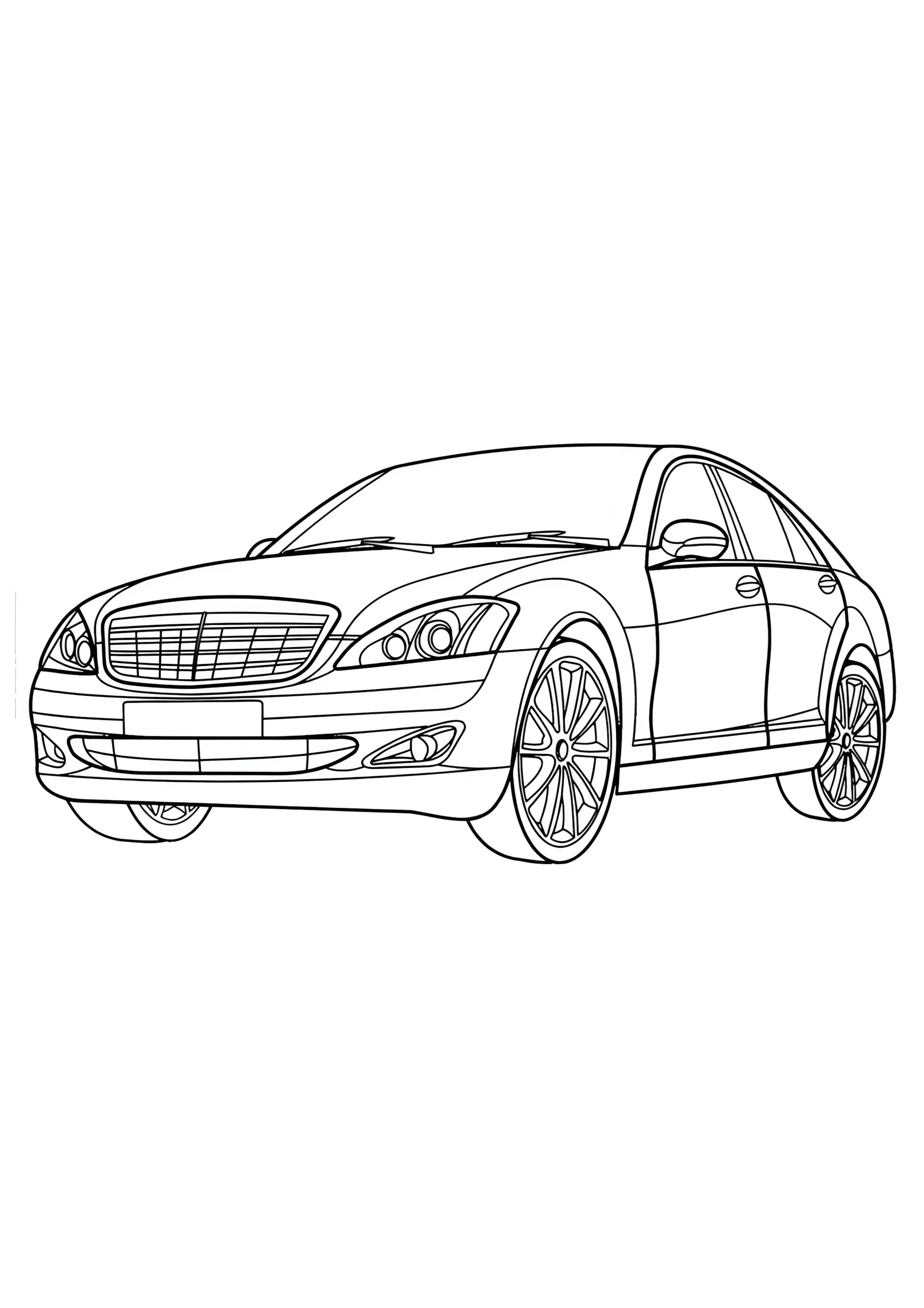 Раскраска Mercedes S 350L