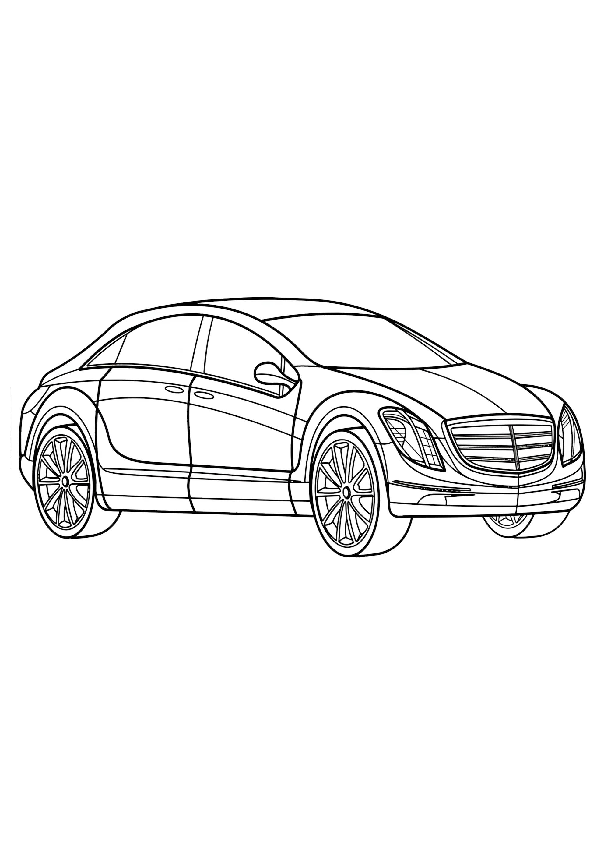 Раскраска Мерседес F700