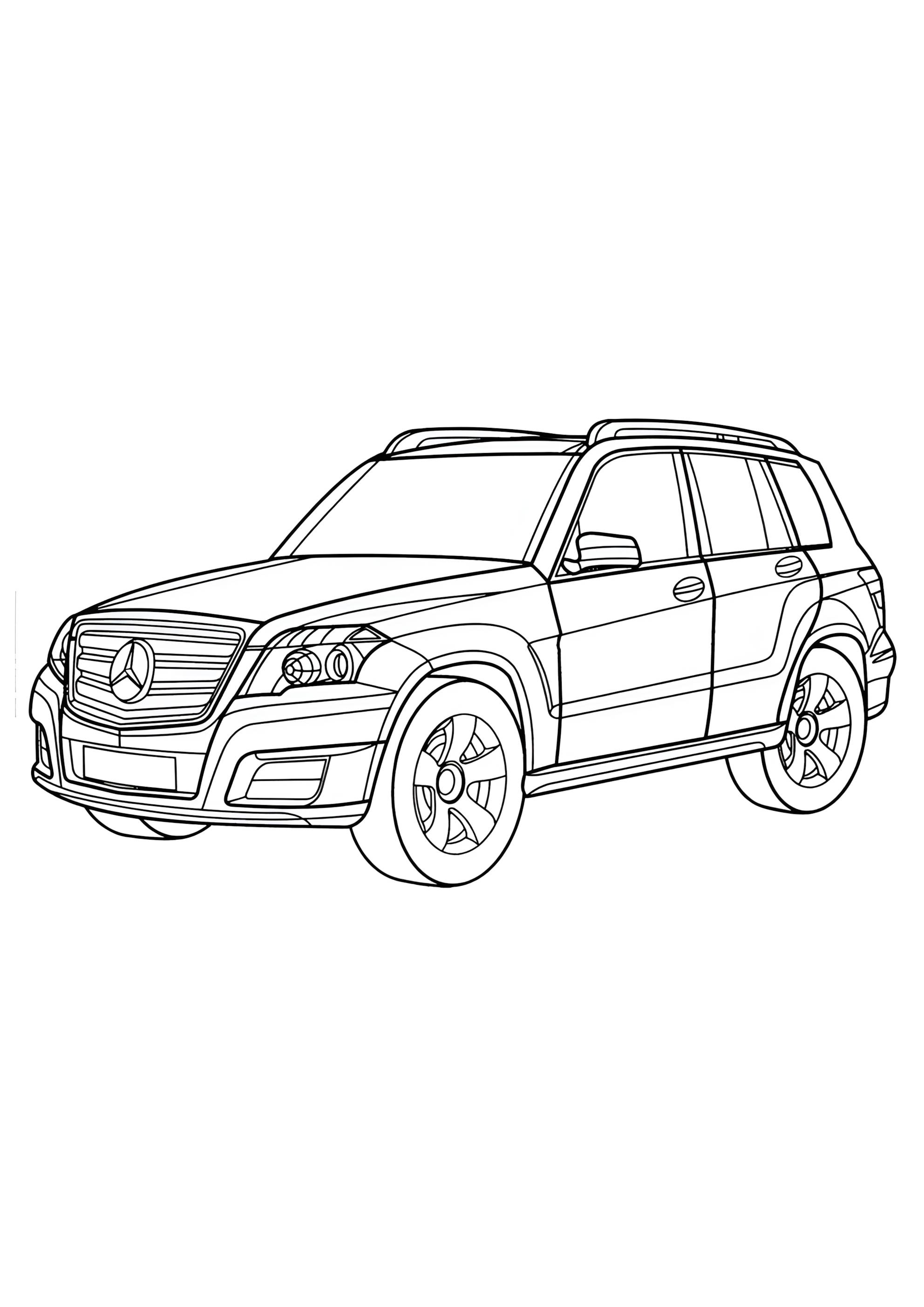 Раскраска Мерседес GLK 350