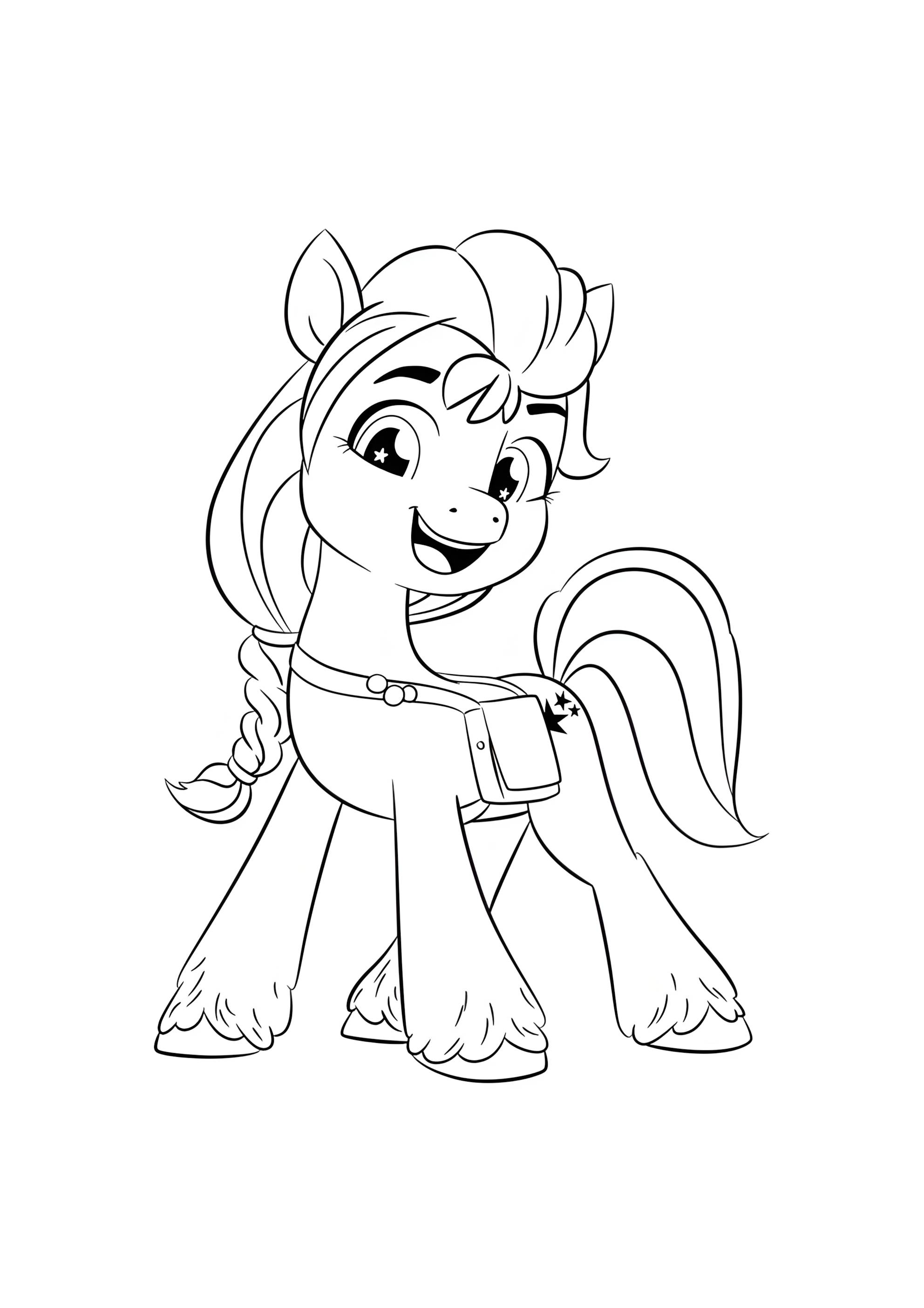 Раскраска Новое поколение Санни Старскаут