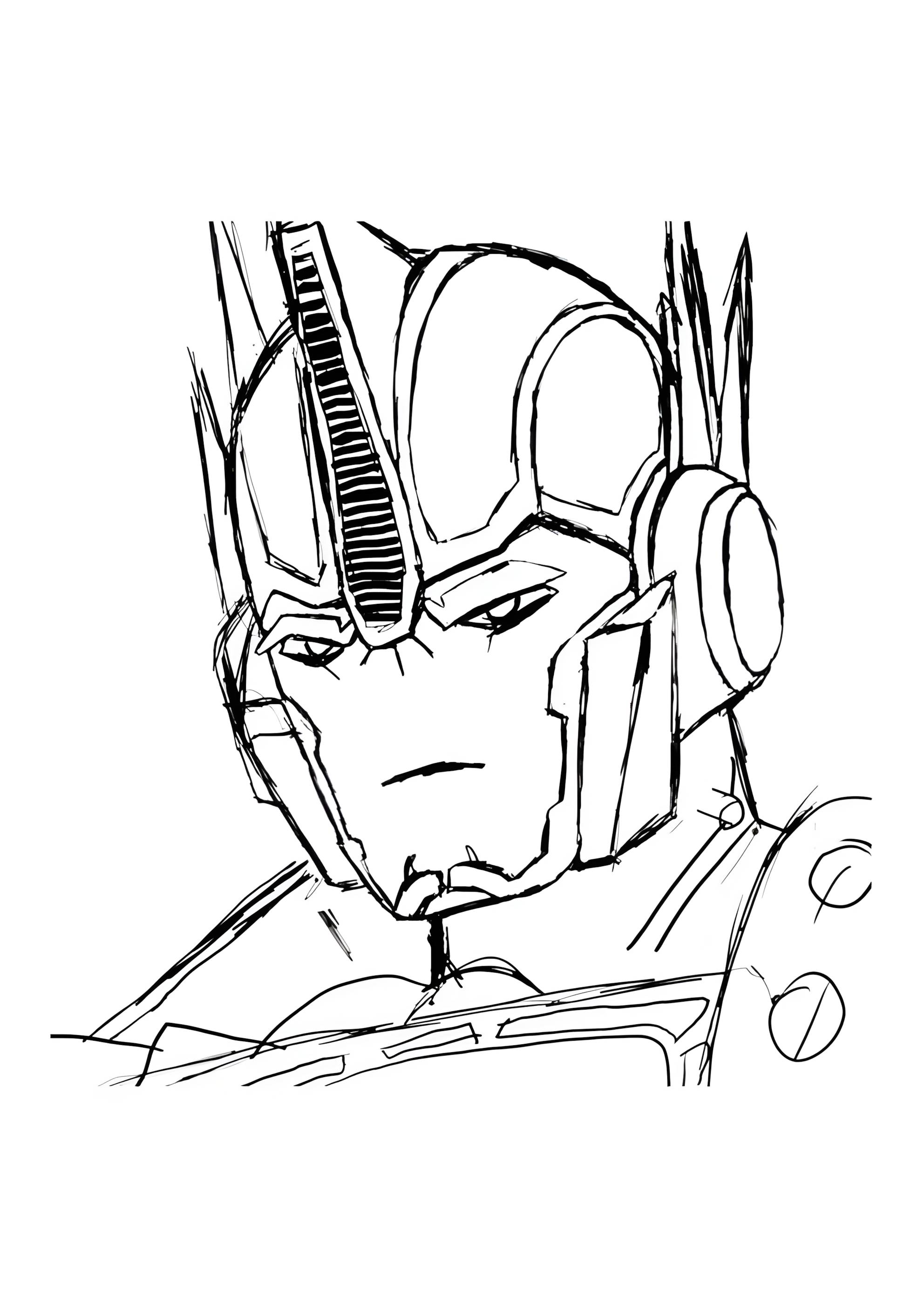 Раскраска Опасный автобот