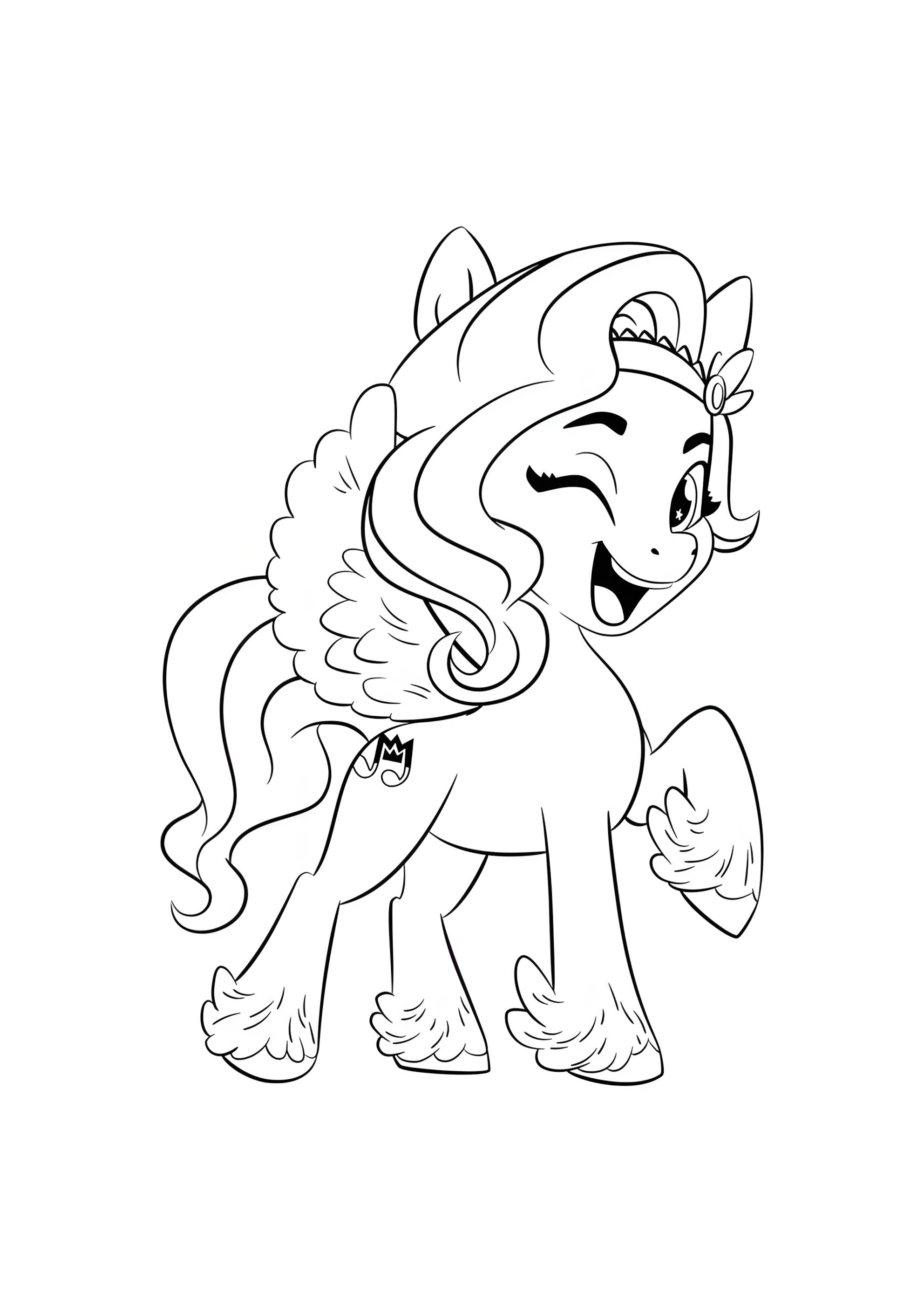 Раскраска Пипп Петалс любит петь