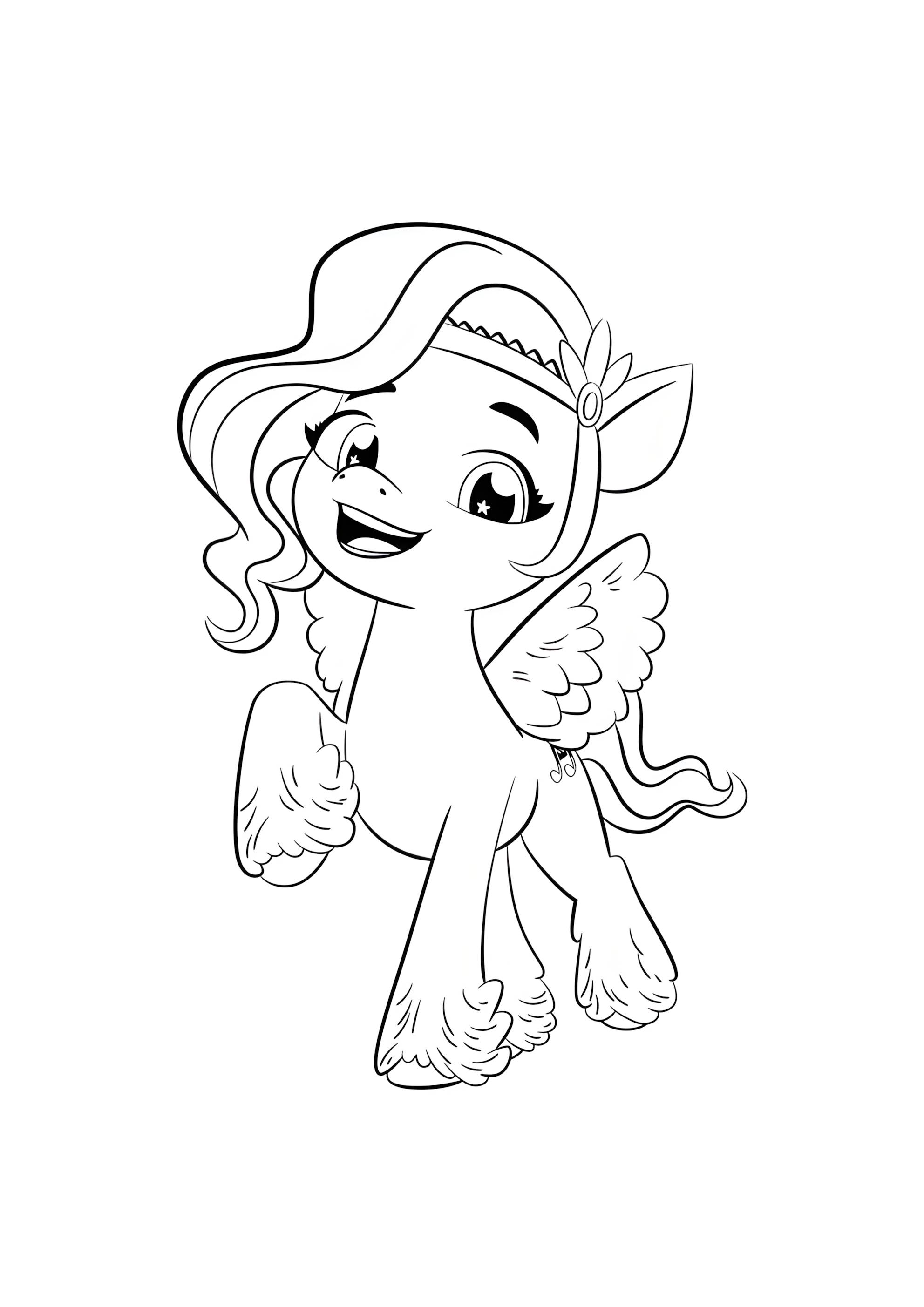 Раскраска Пипп Петалс стильная принцесса