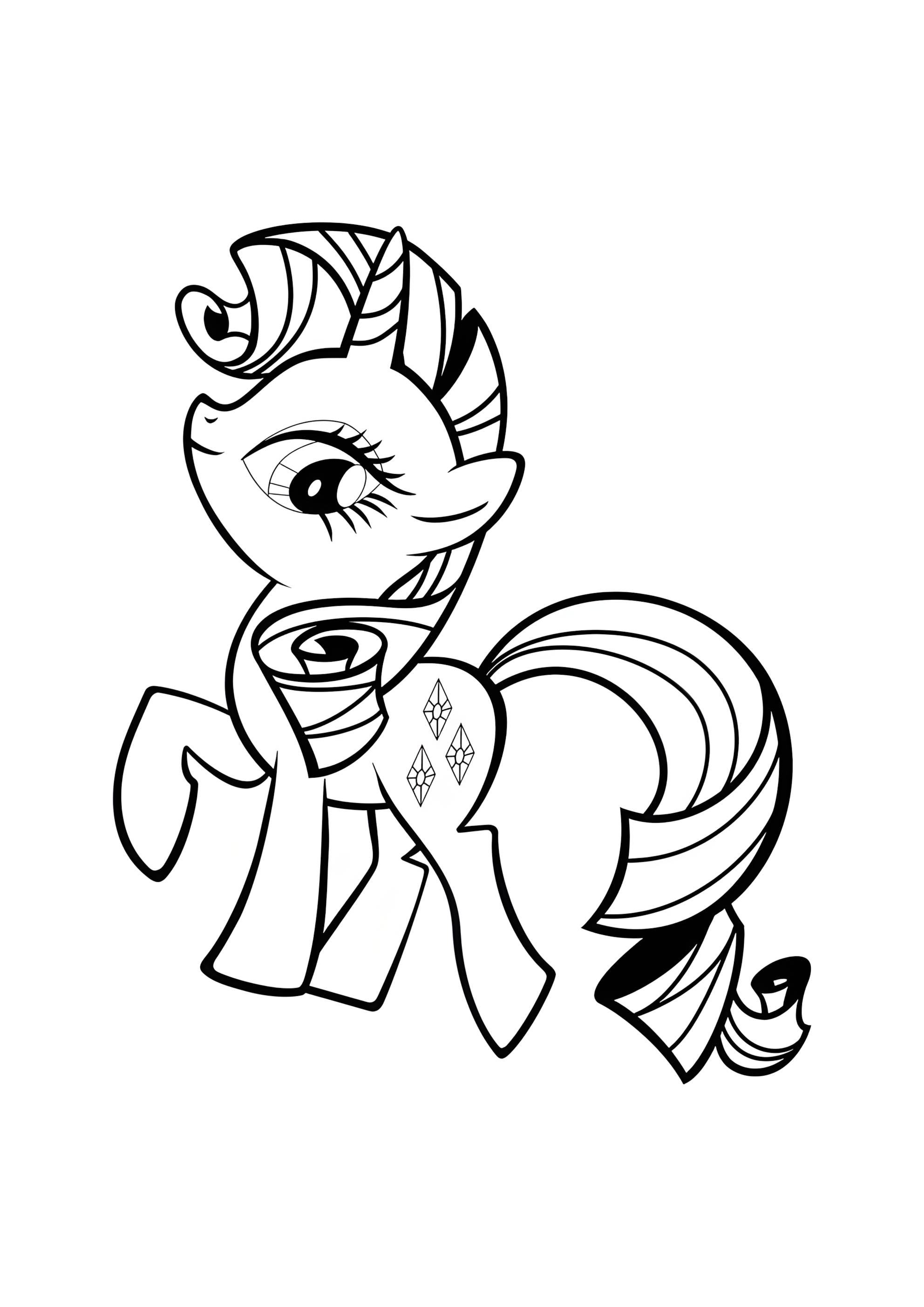 Раскраска Пни Рарити