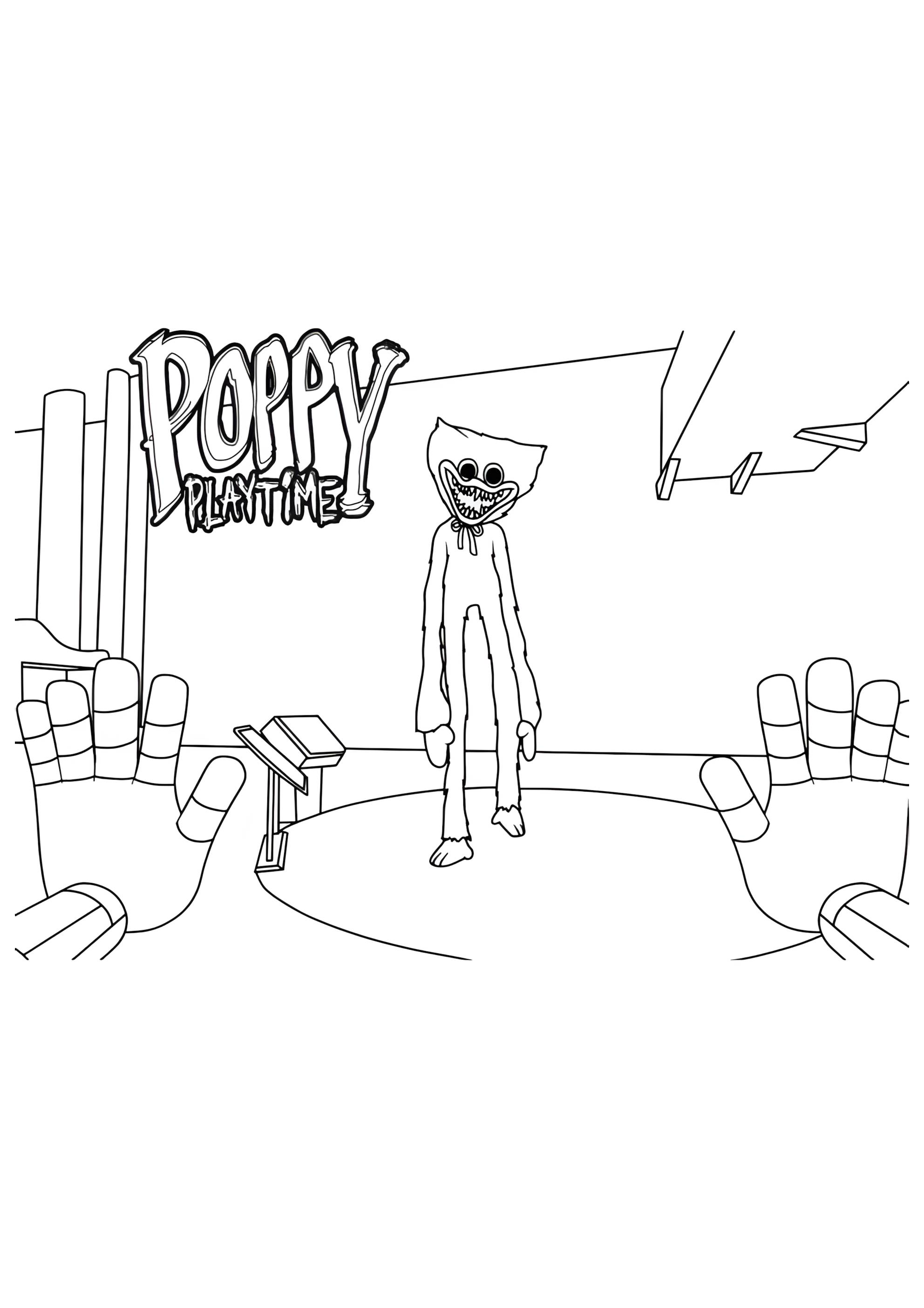 Раскраска Поппи Плейтайм в игре