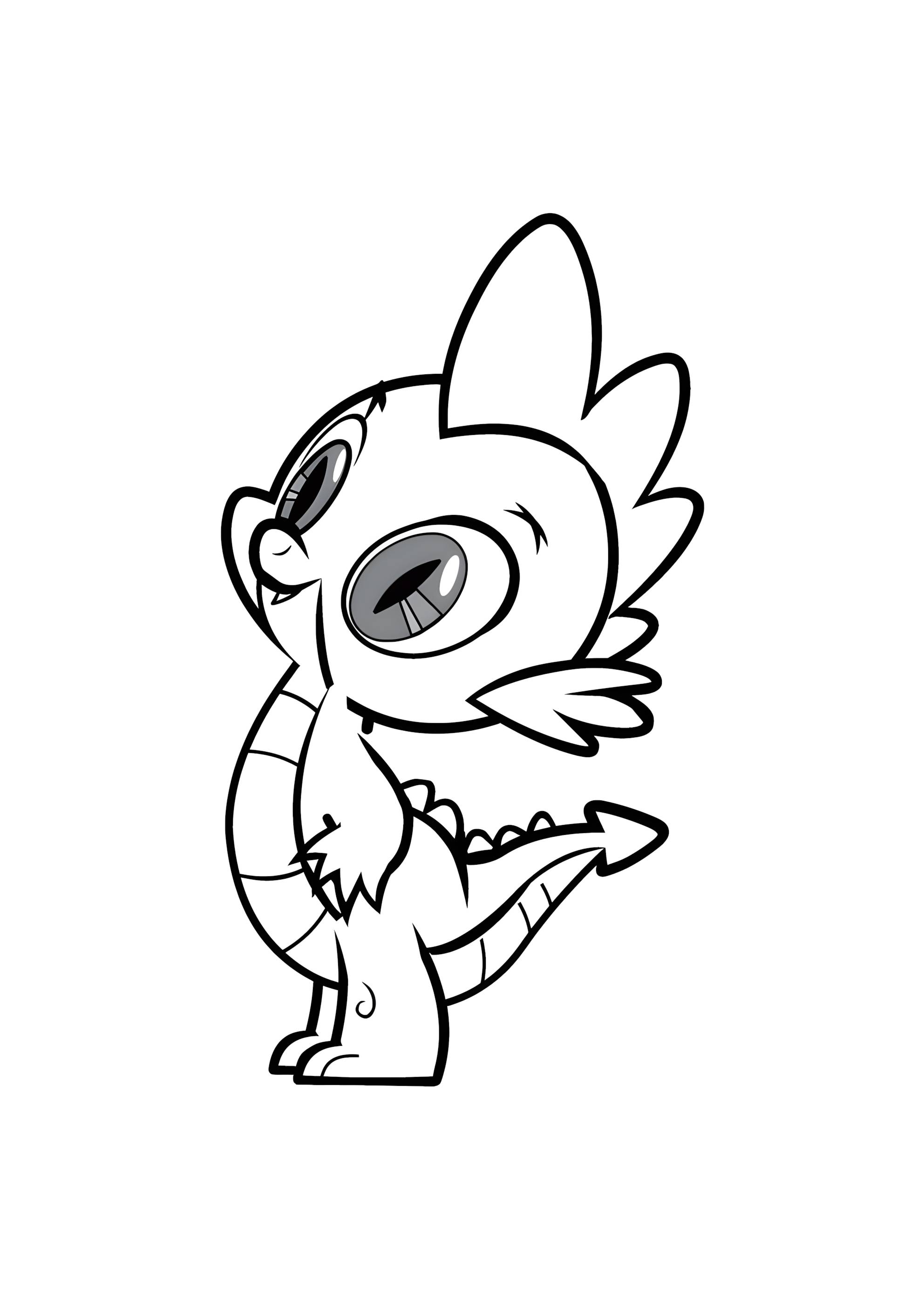 Раскраска Спайк из Мой маленький пони