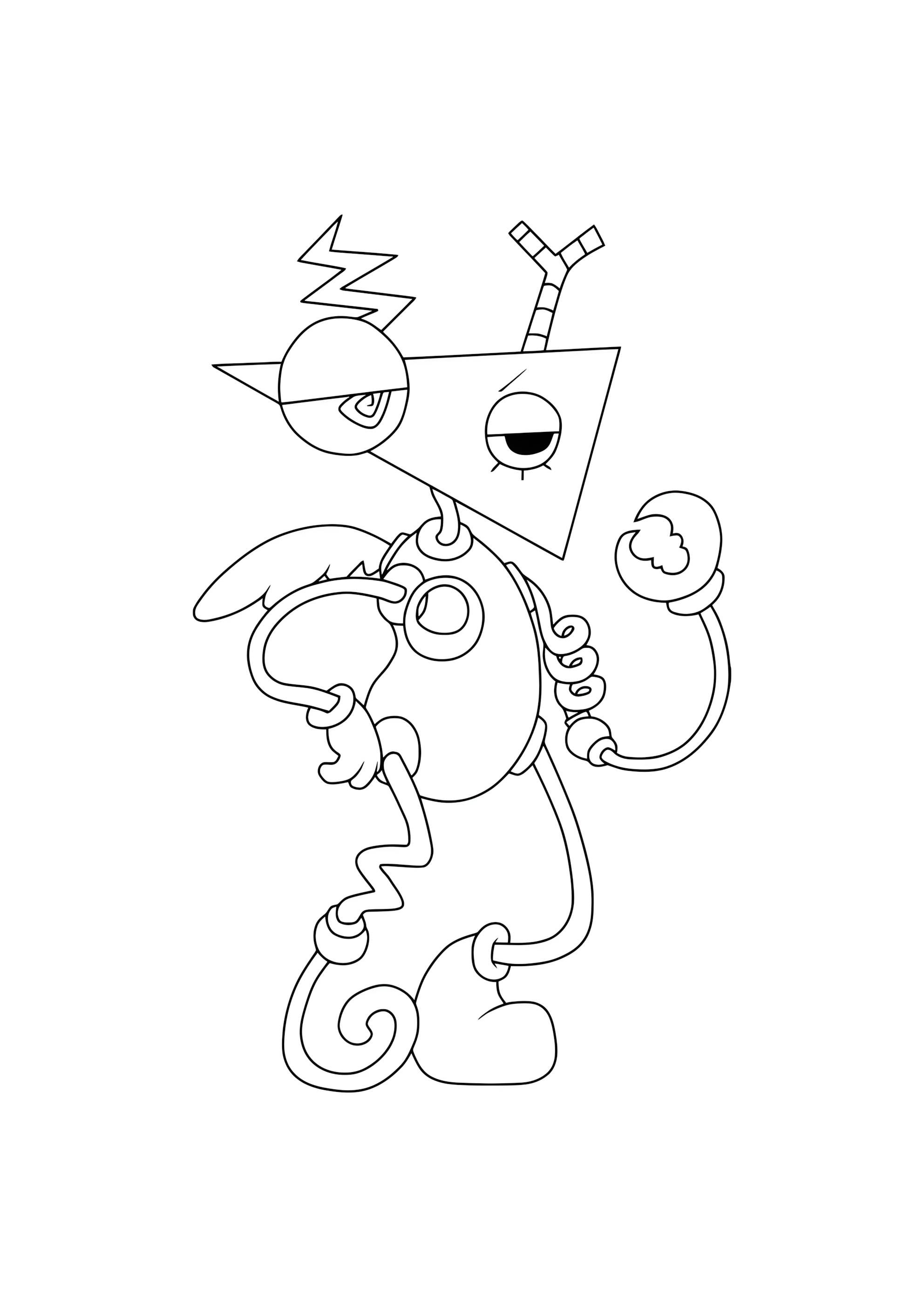 Раскраска Ворчливая Зубл