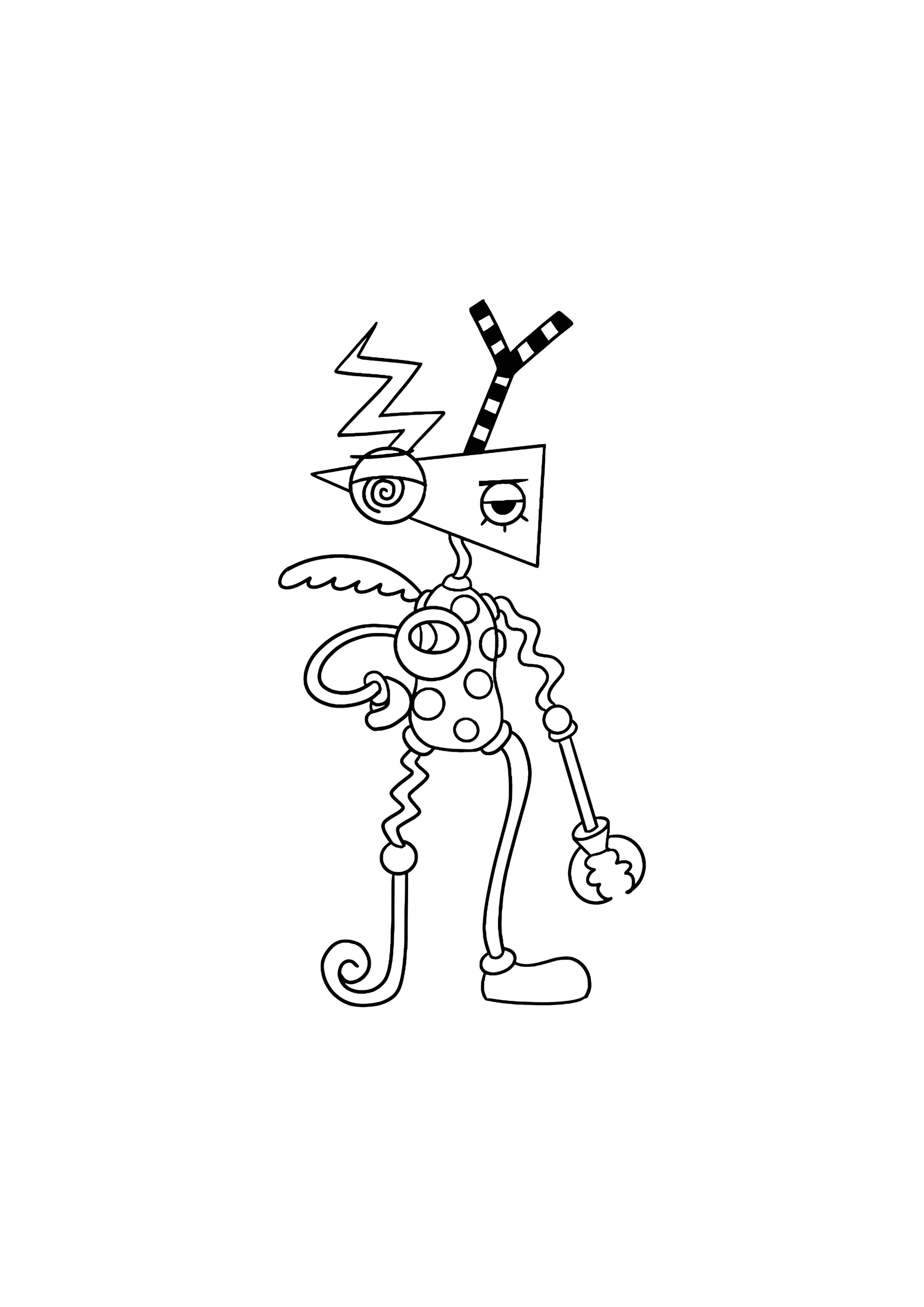 Раскраска Зубл в полный рост