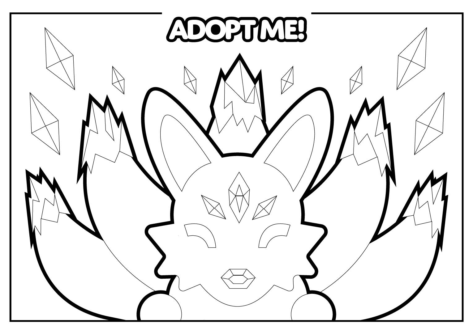 Раскраска Адопт Ми 123