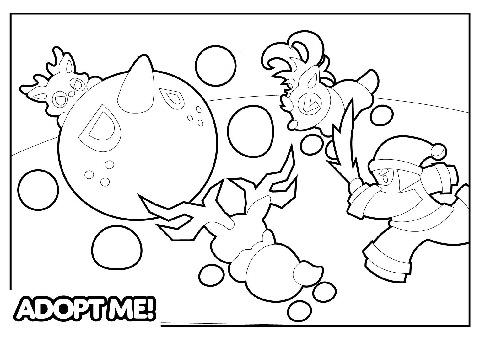 Раскраска Адопт Ми 130