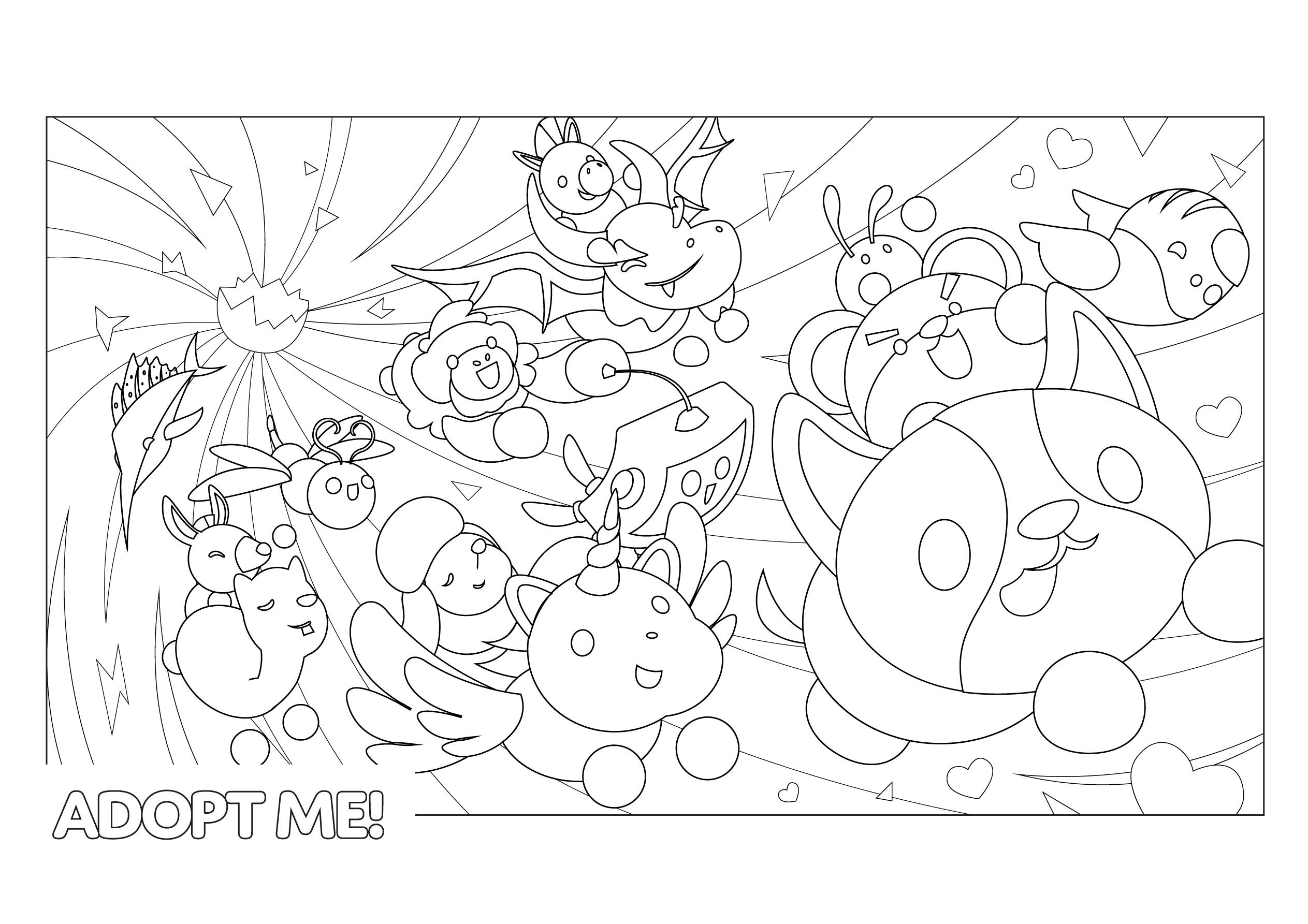 Раскраска Адопт Ми 7