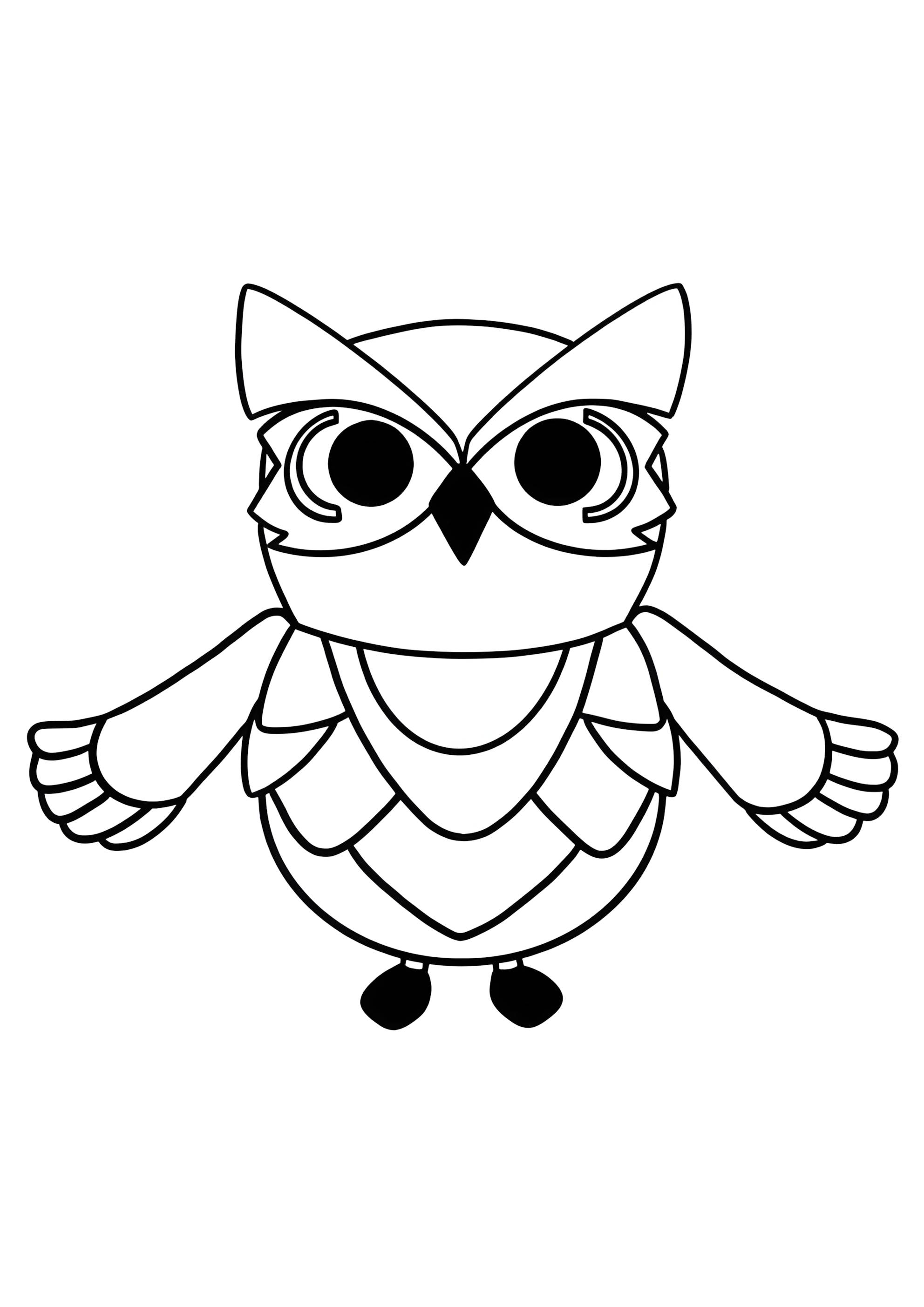 Раскраска Адопт ми пет Снежная сова