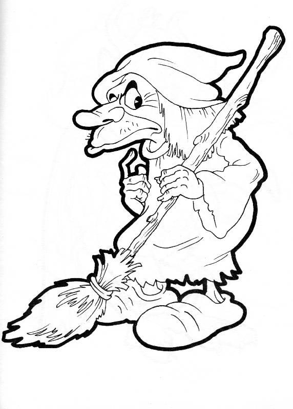 Раскраска Баба-яга 14