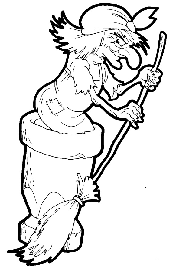 Раскраска Баба-яга 26