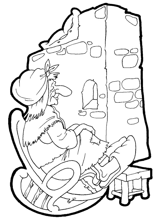 Раскраска Баба-яга 30