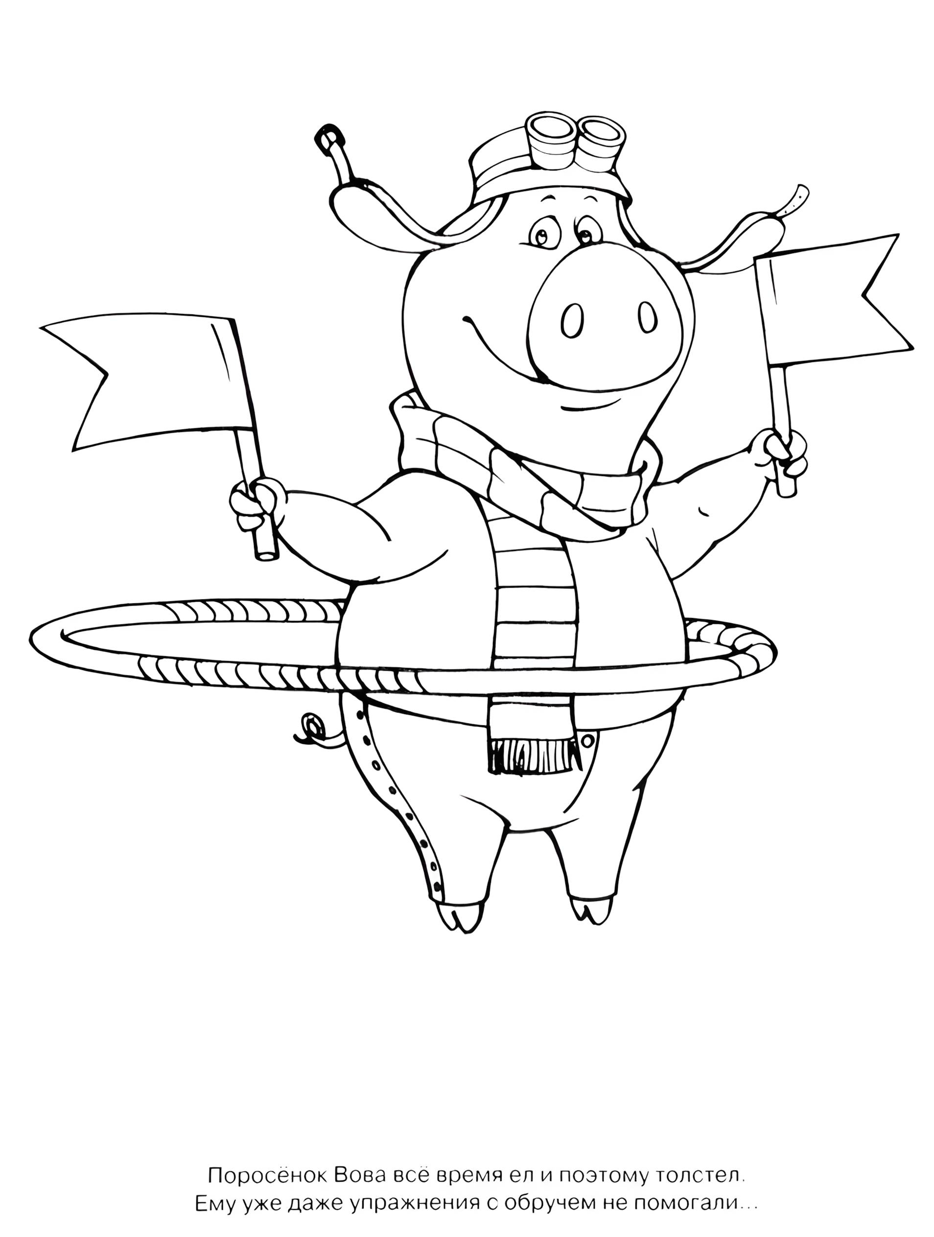 Раскраска Белка и Стрелка 19