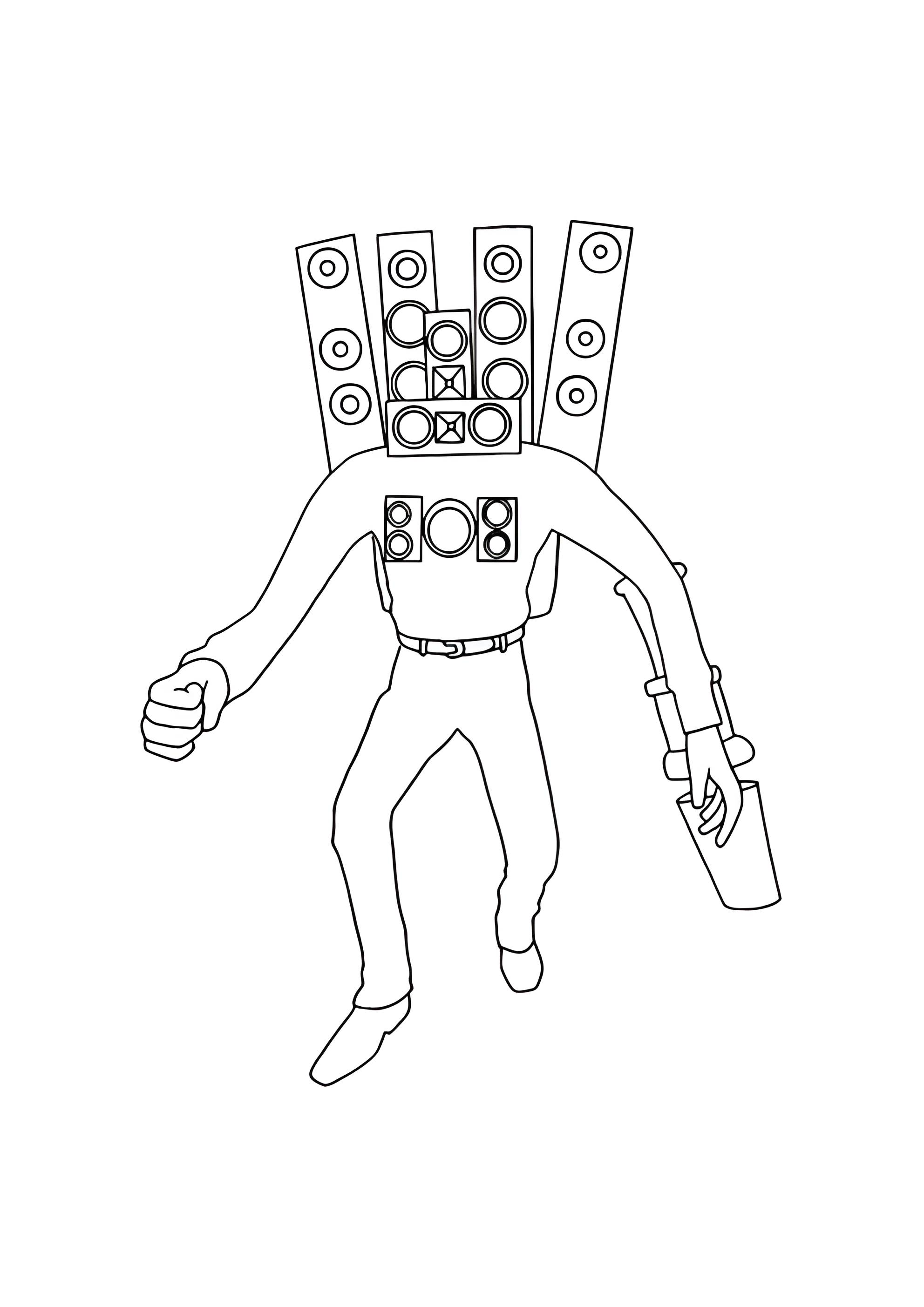 Раскраска Большой СпикерМен